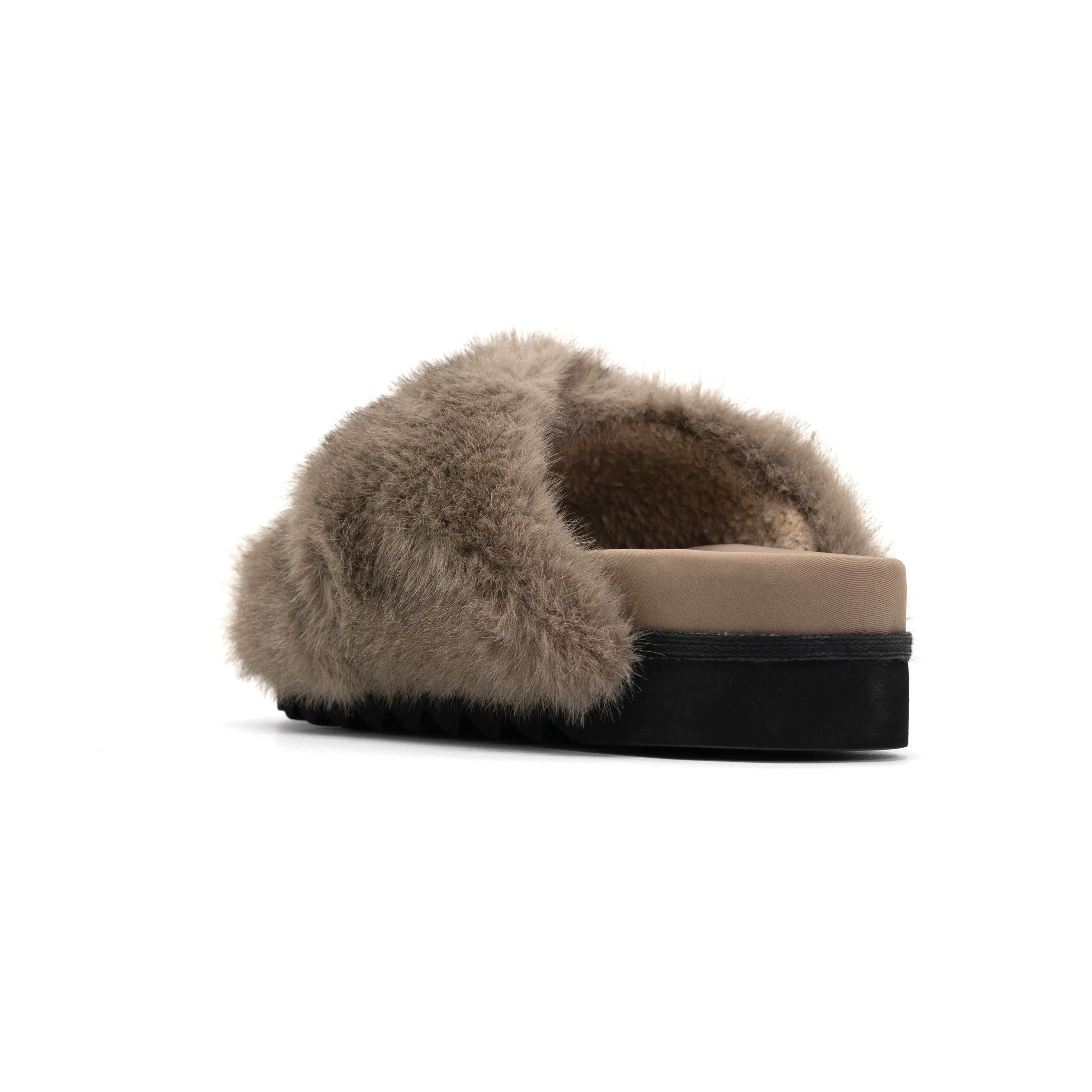 ROAM CLOUD SLIPPERS DRIFTWOOD FAUX FUR