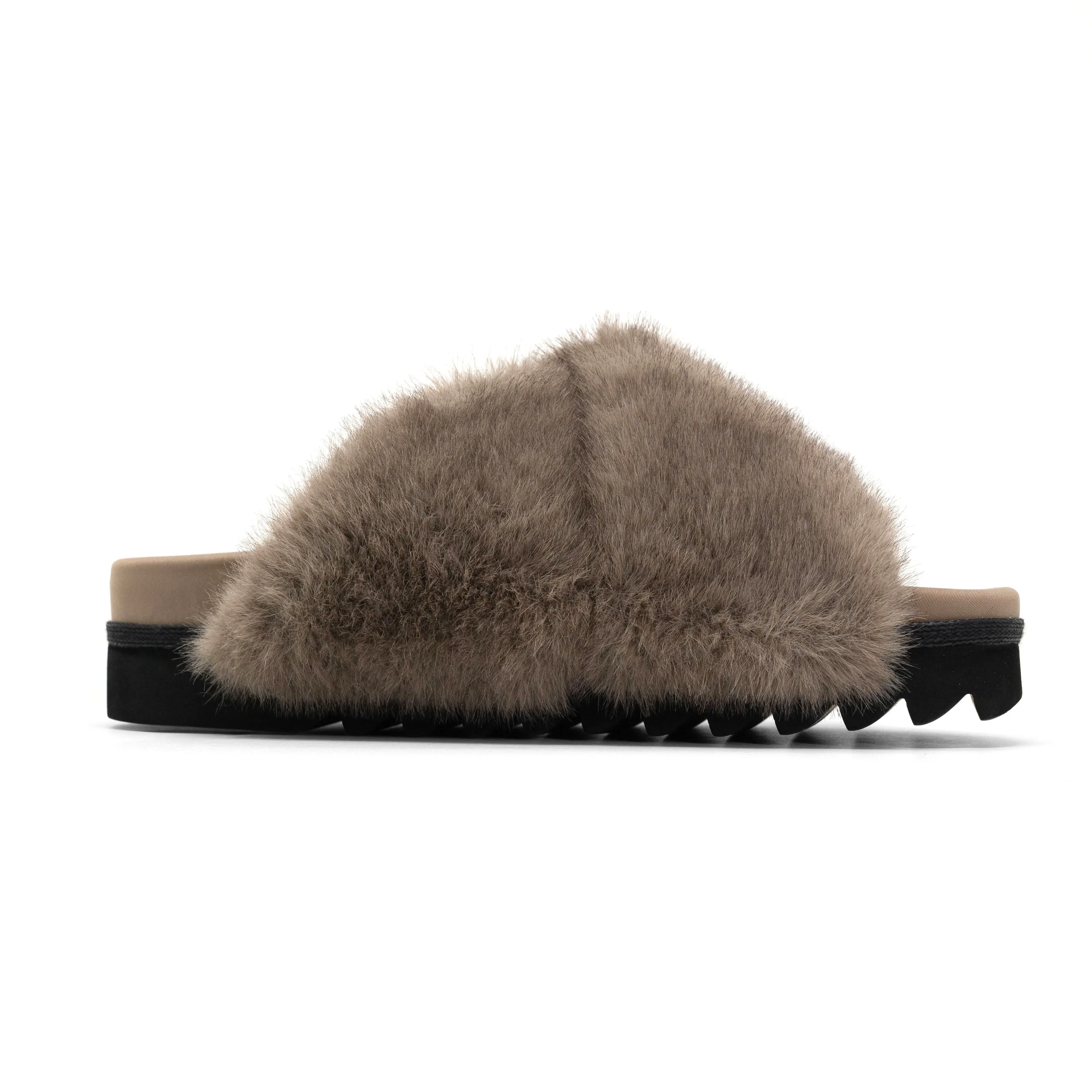 ROAM CLOUD SLIPPERS DRIFTWOOD FAUX FUR