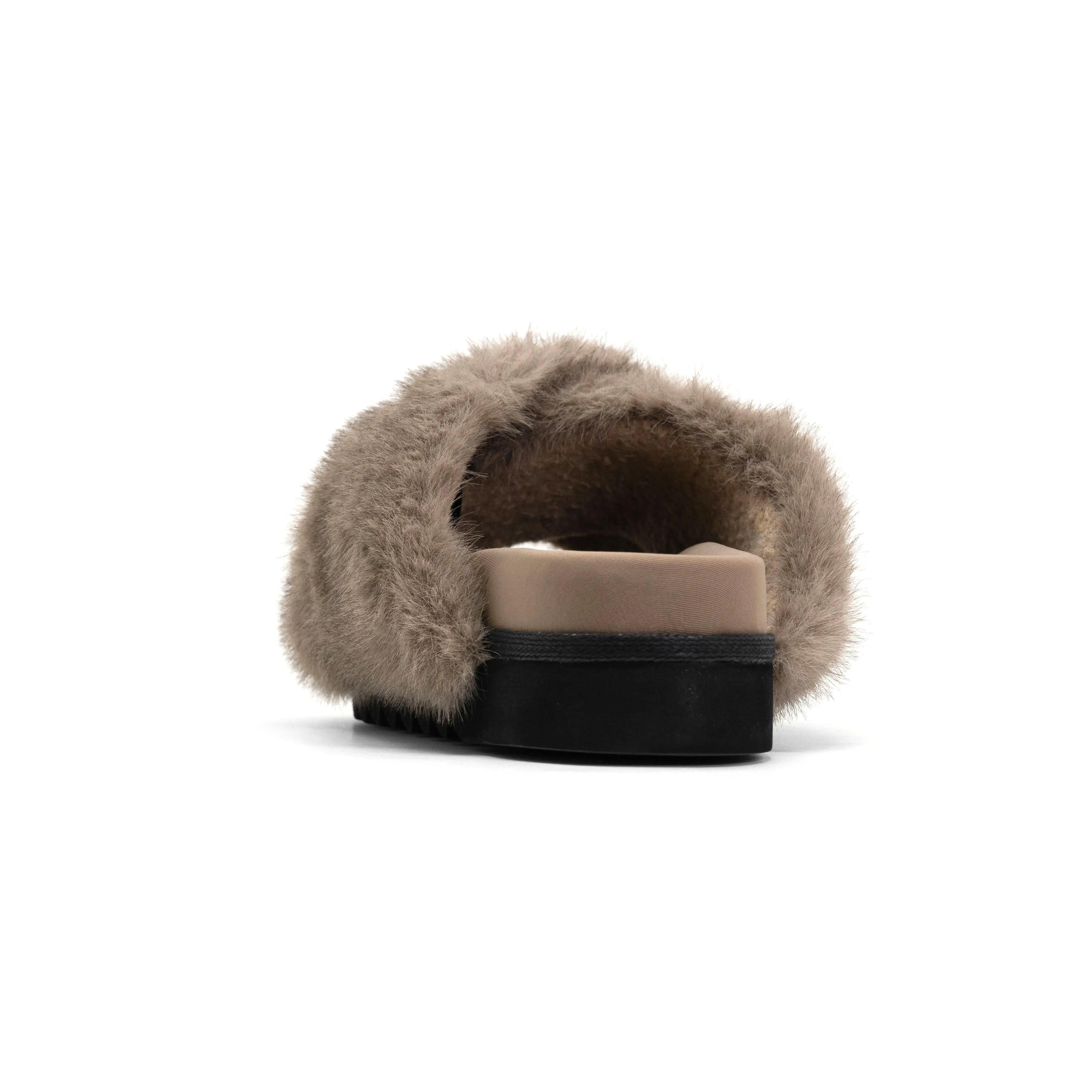 ROAM CLOUD SLIPPERS DRIFTWOOD FAUX FUR