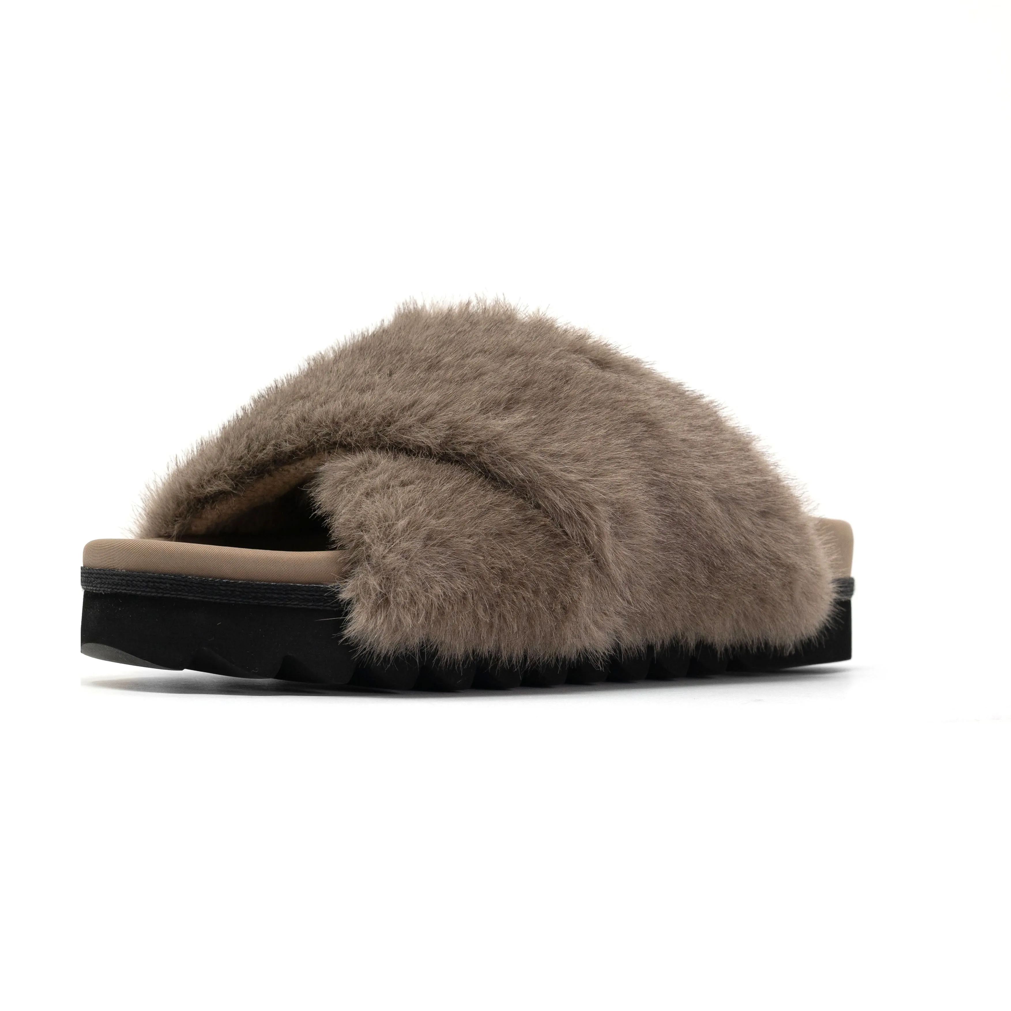 ROAM CLOUD SLIPPERS DRIFTWOOD FAUX FUR