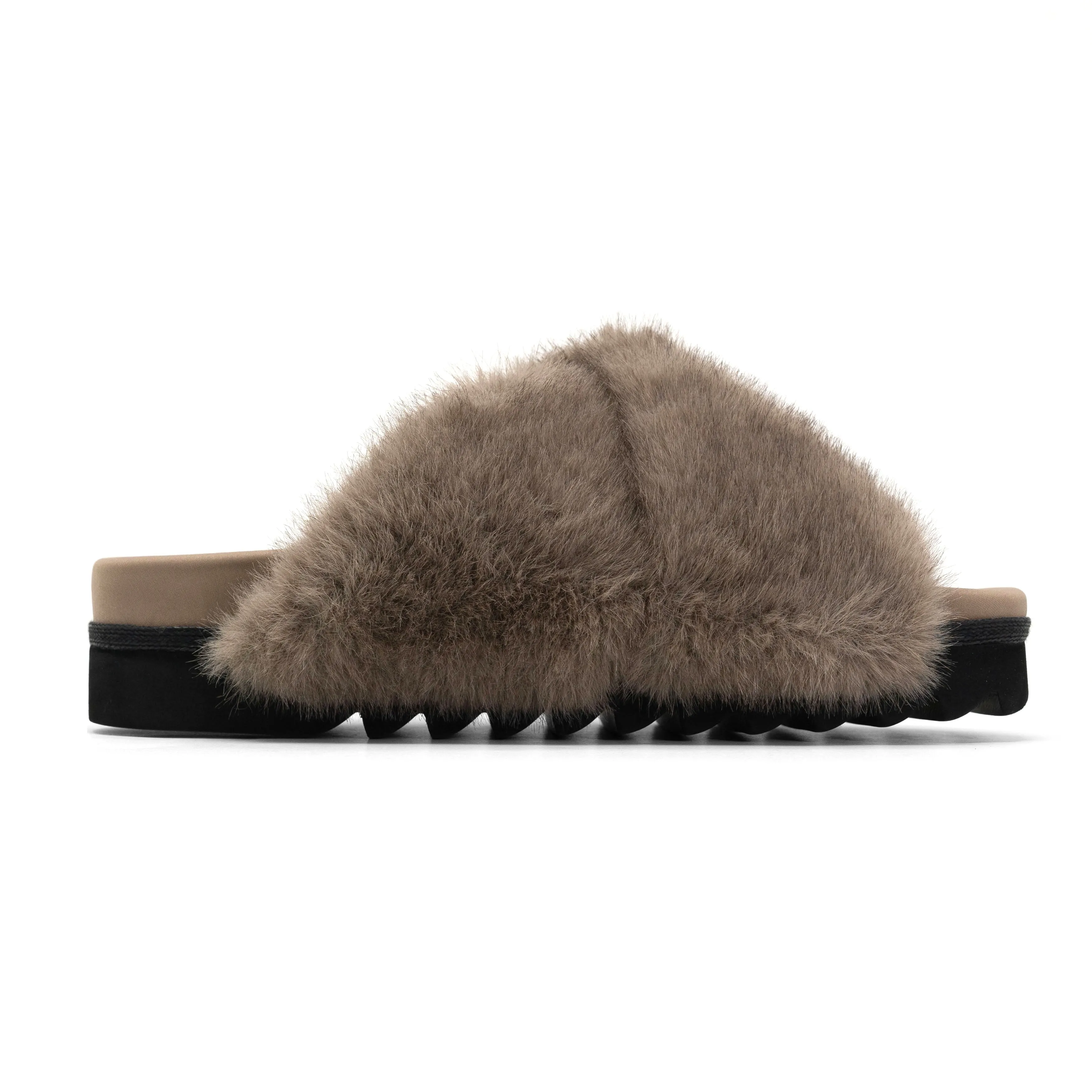 ROAM CLOUD SLIPPERS DRIFTWOOD FAUX FUR