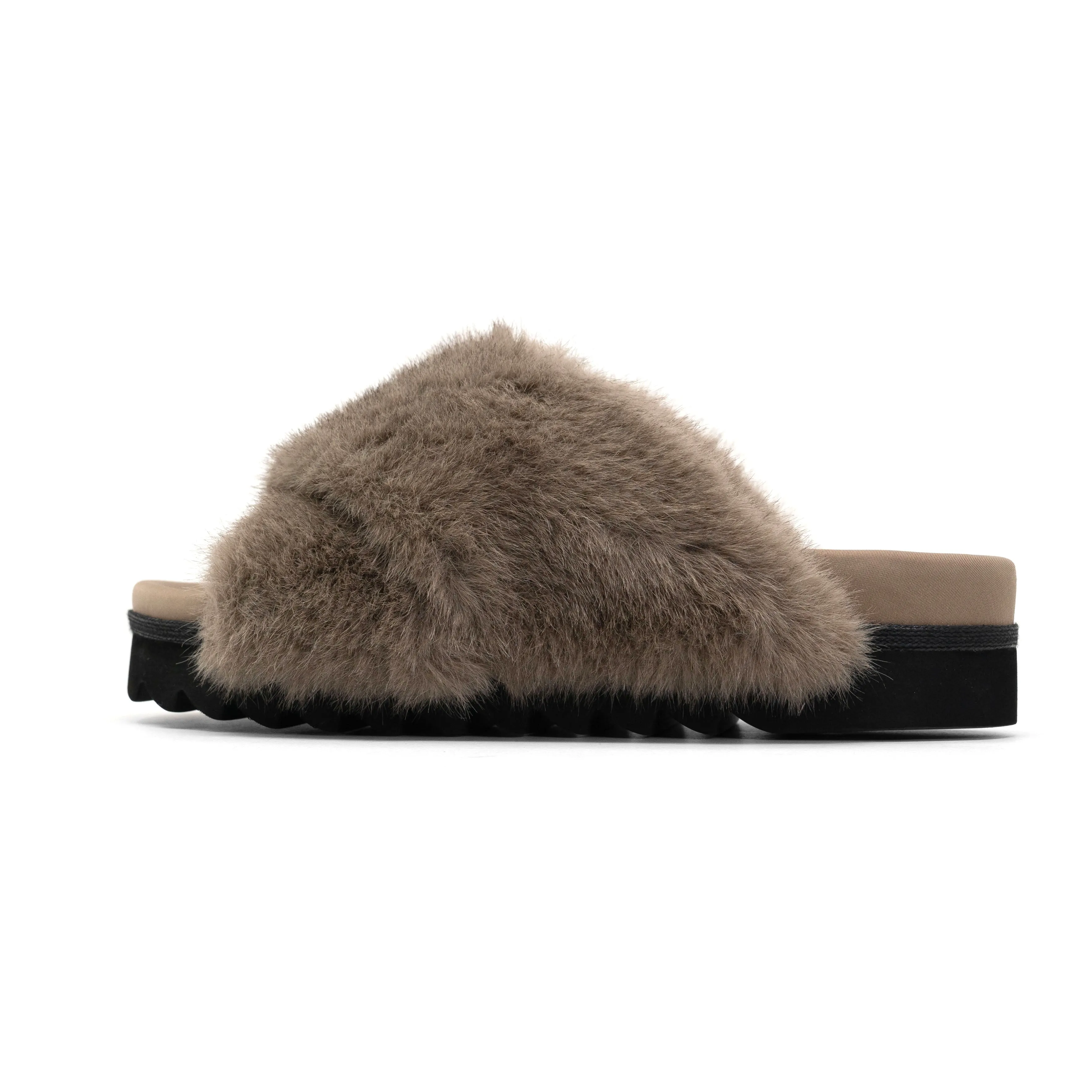 ROAM CLOUD SLIPPERS DRIFTWOOD FAUX FUR