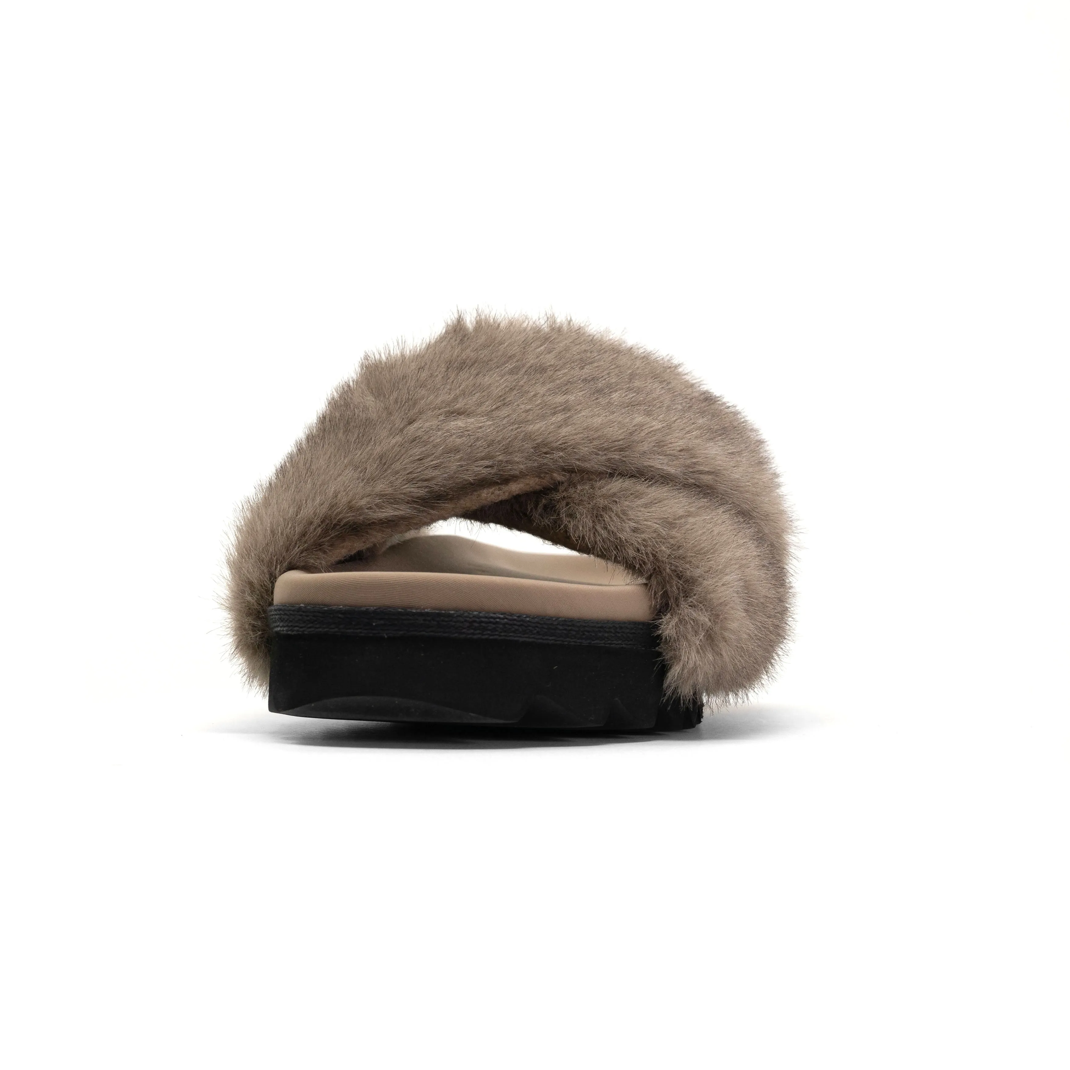 ROAM CLOUD SLIPPERS DRIFTWOOD FAUX FUR