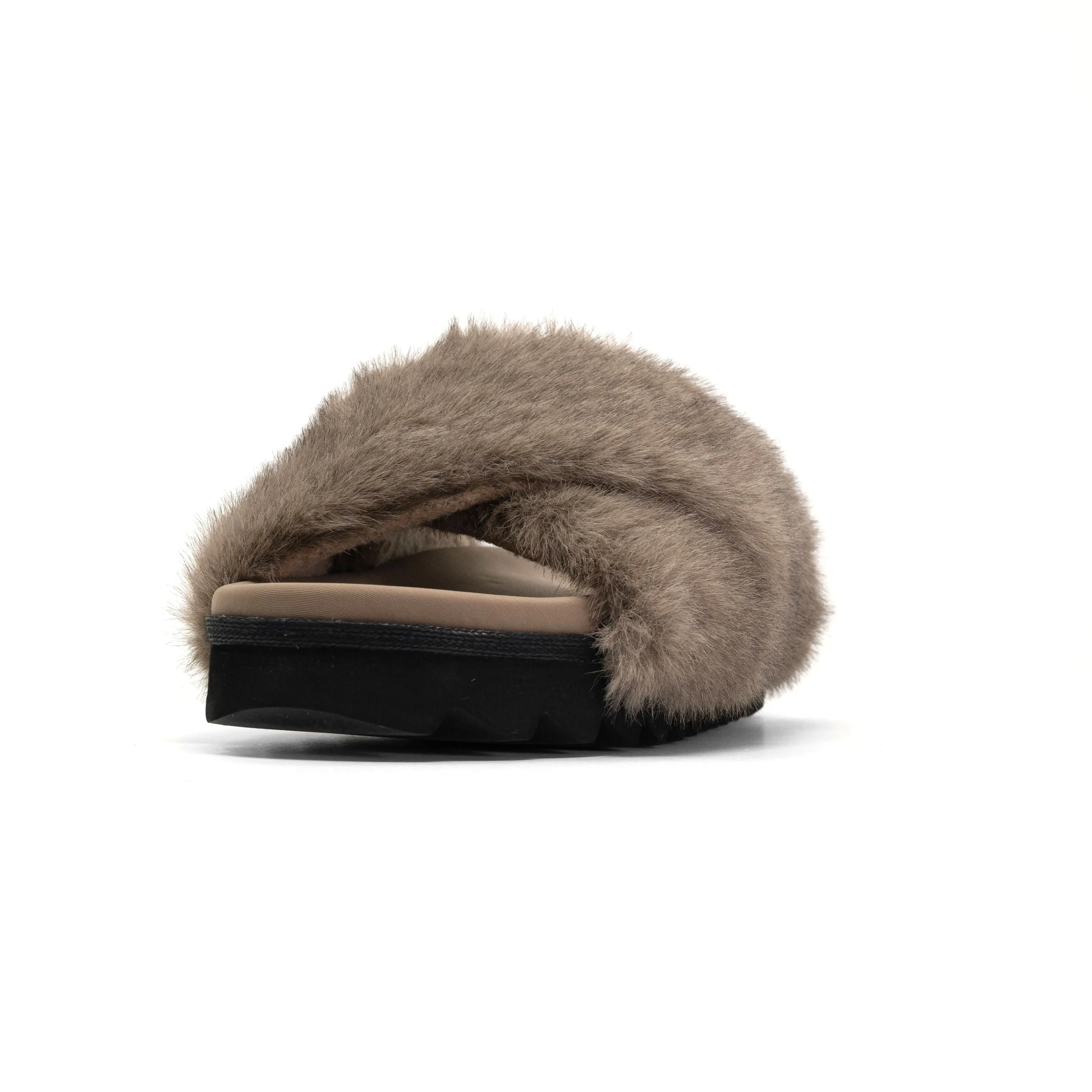 ROAM CLOUD SLIPPERS DRIFTWOOD FAUX FUR