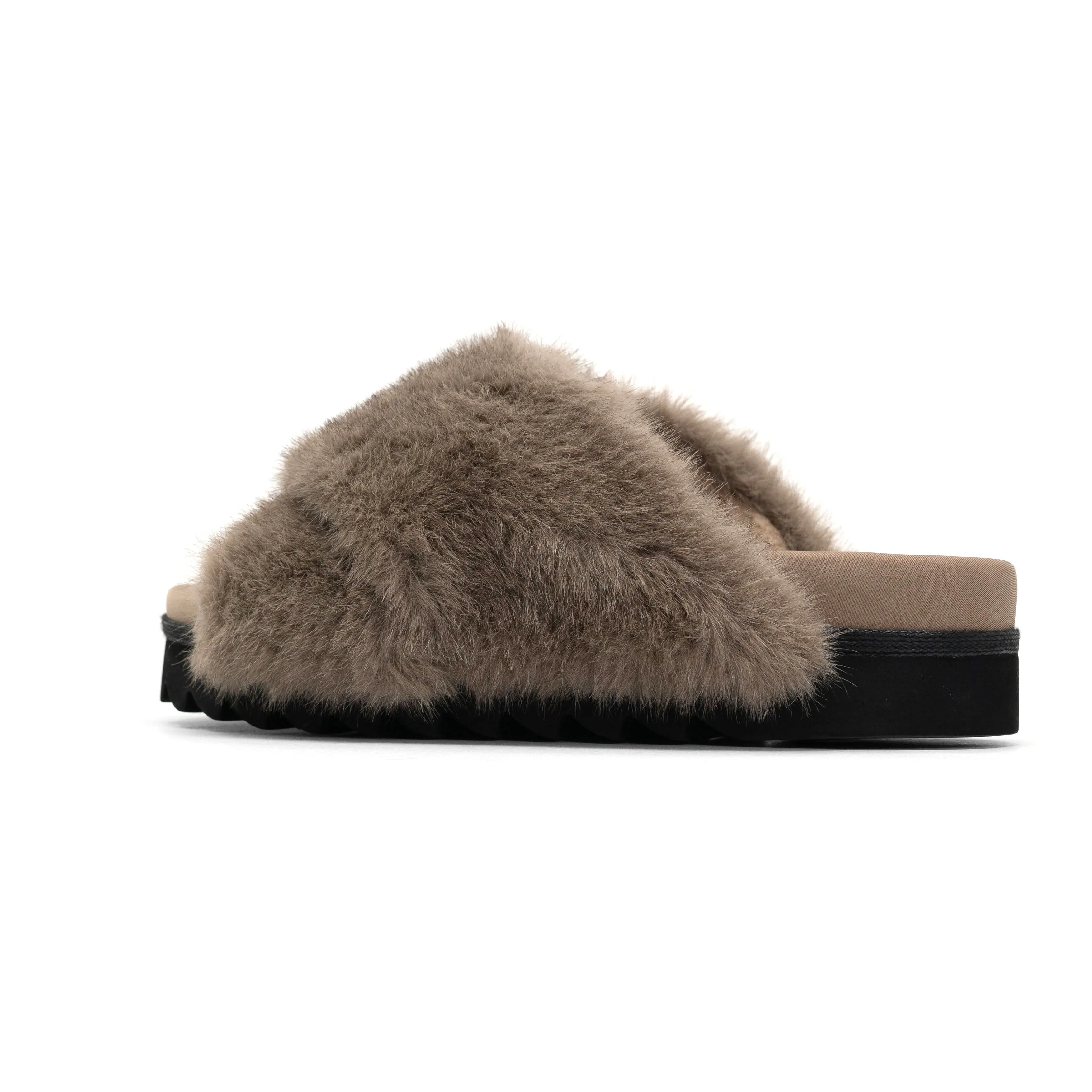 ROAM CLOUD SLIPPERS DRIFTWOOD FAUX FUR