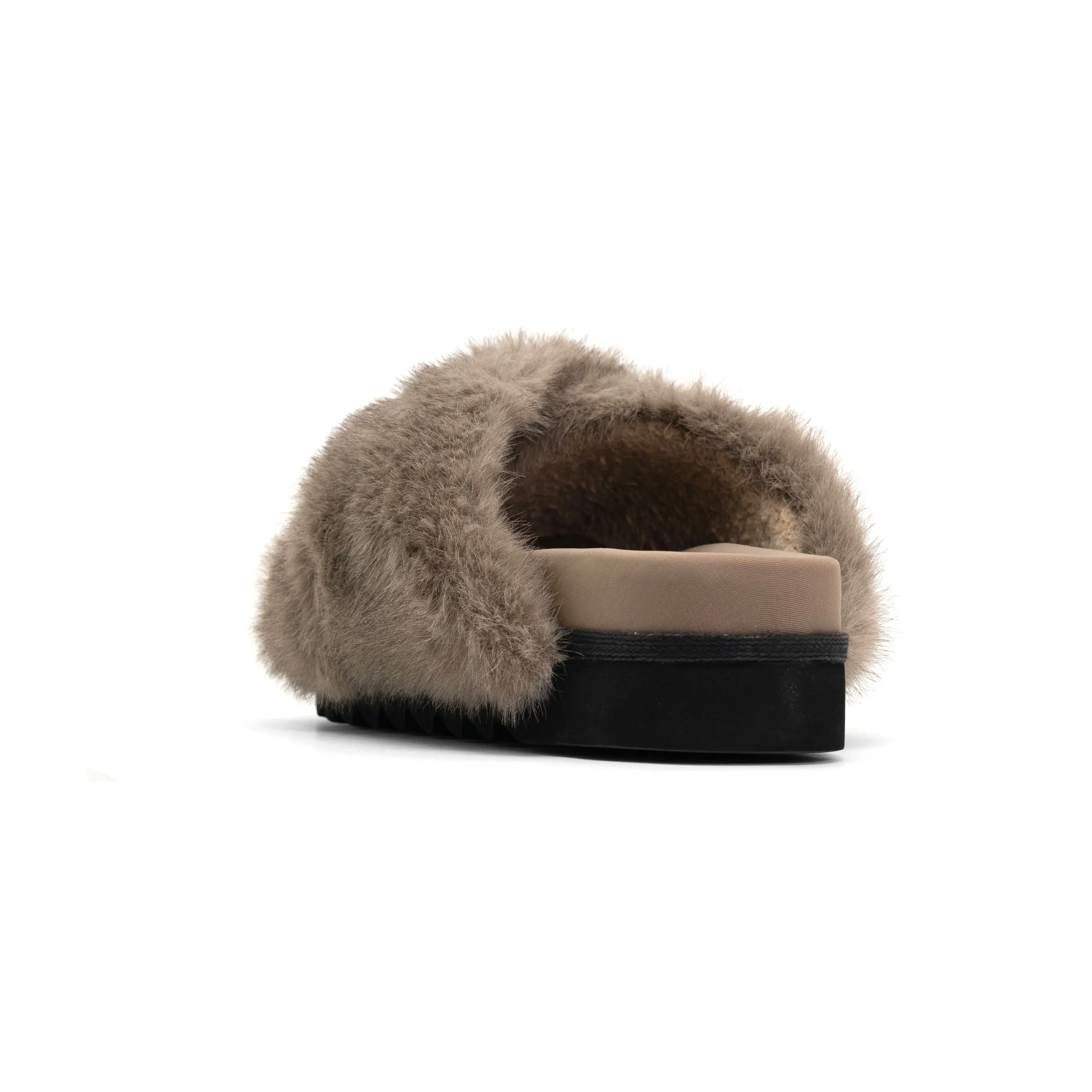 ROAM CLOUD SLIPPERS DRIFTWOOD FAUX FUR