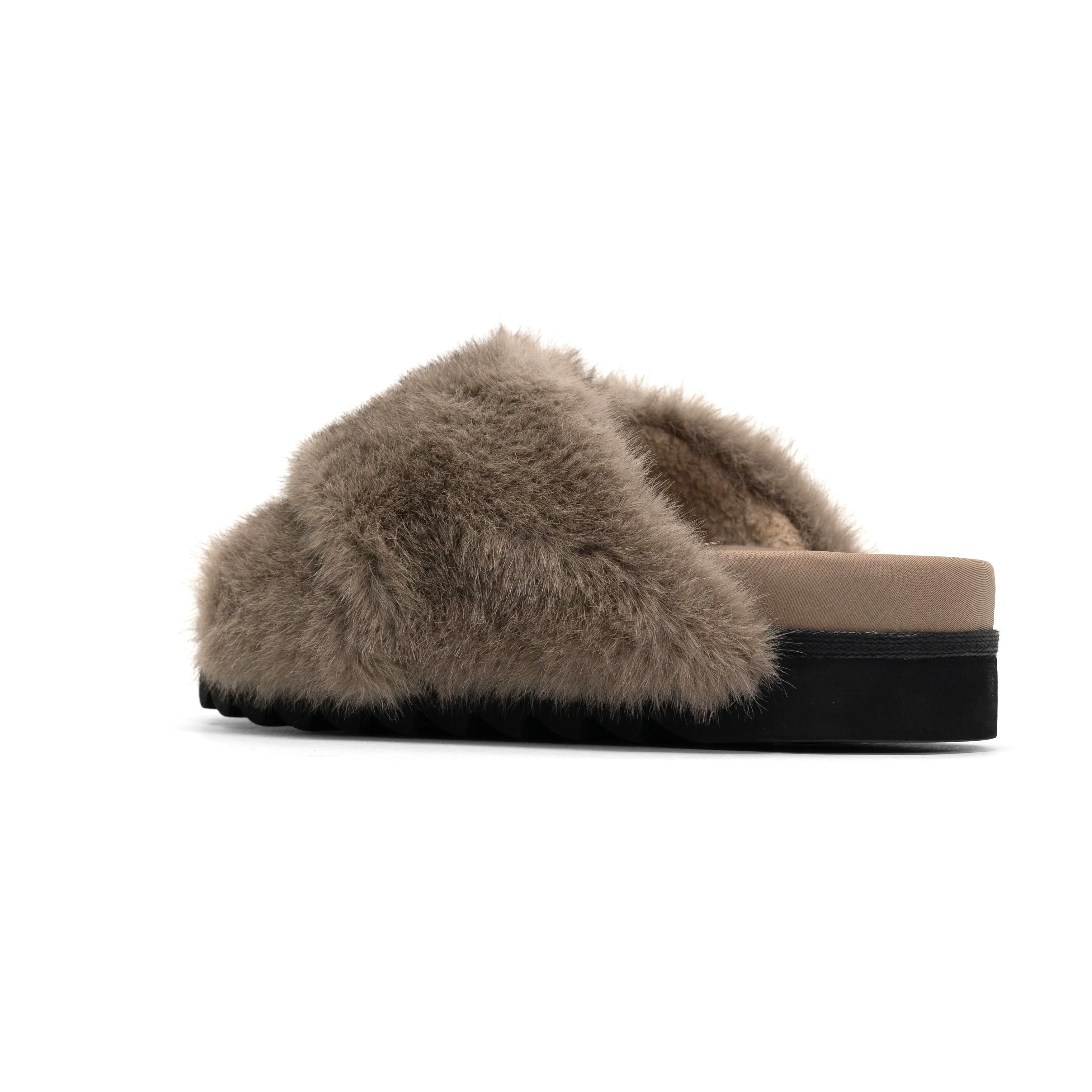 ROAM CLOUD SLIPPERS DRIFTWOOD FAUX FUR