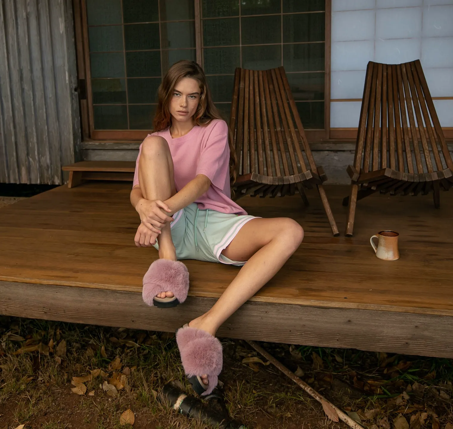 ROAM CLOUD SLIPPERS ROSE FAUX FUR