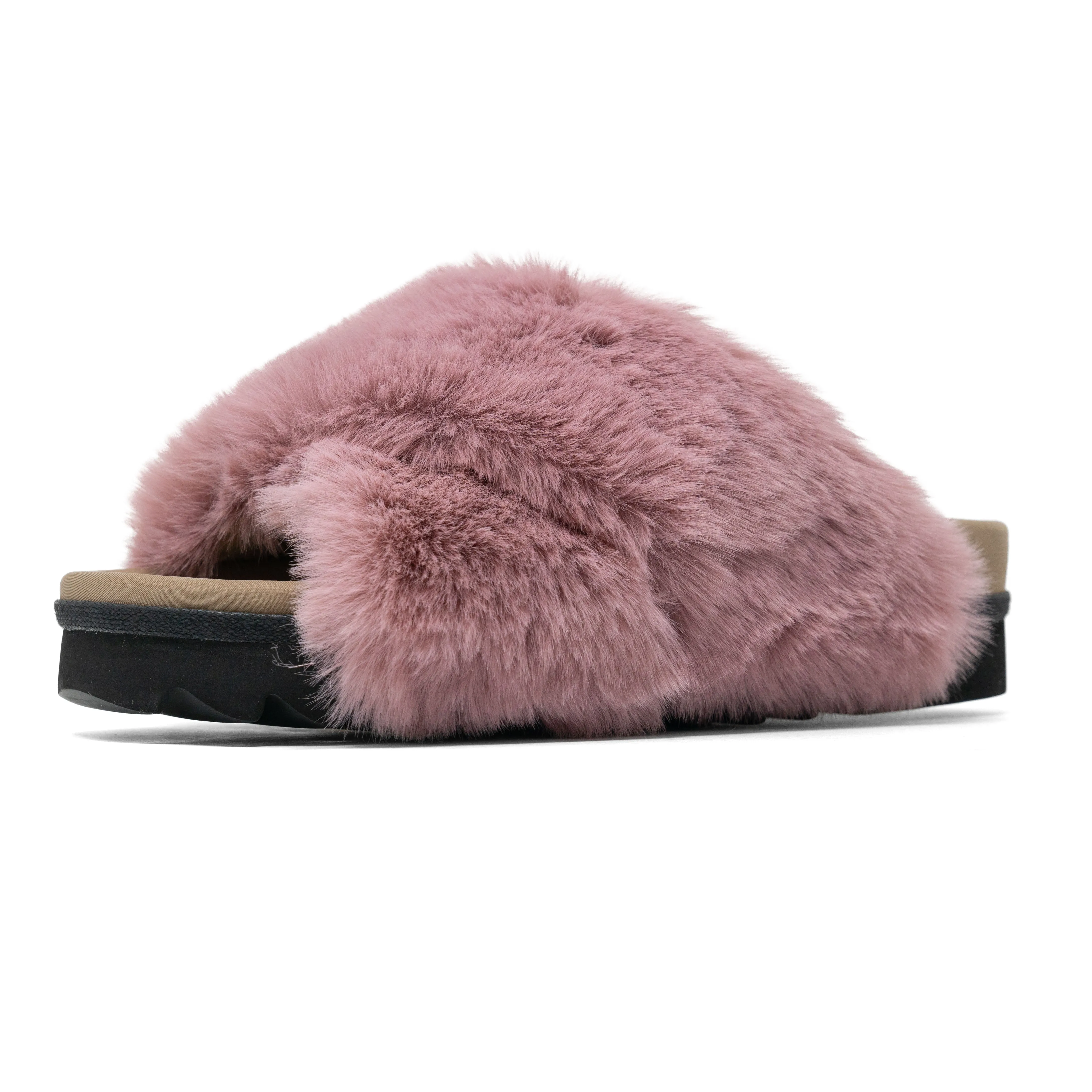 ROAM CLOUD SLIPPERS ROSE FAUX FUR