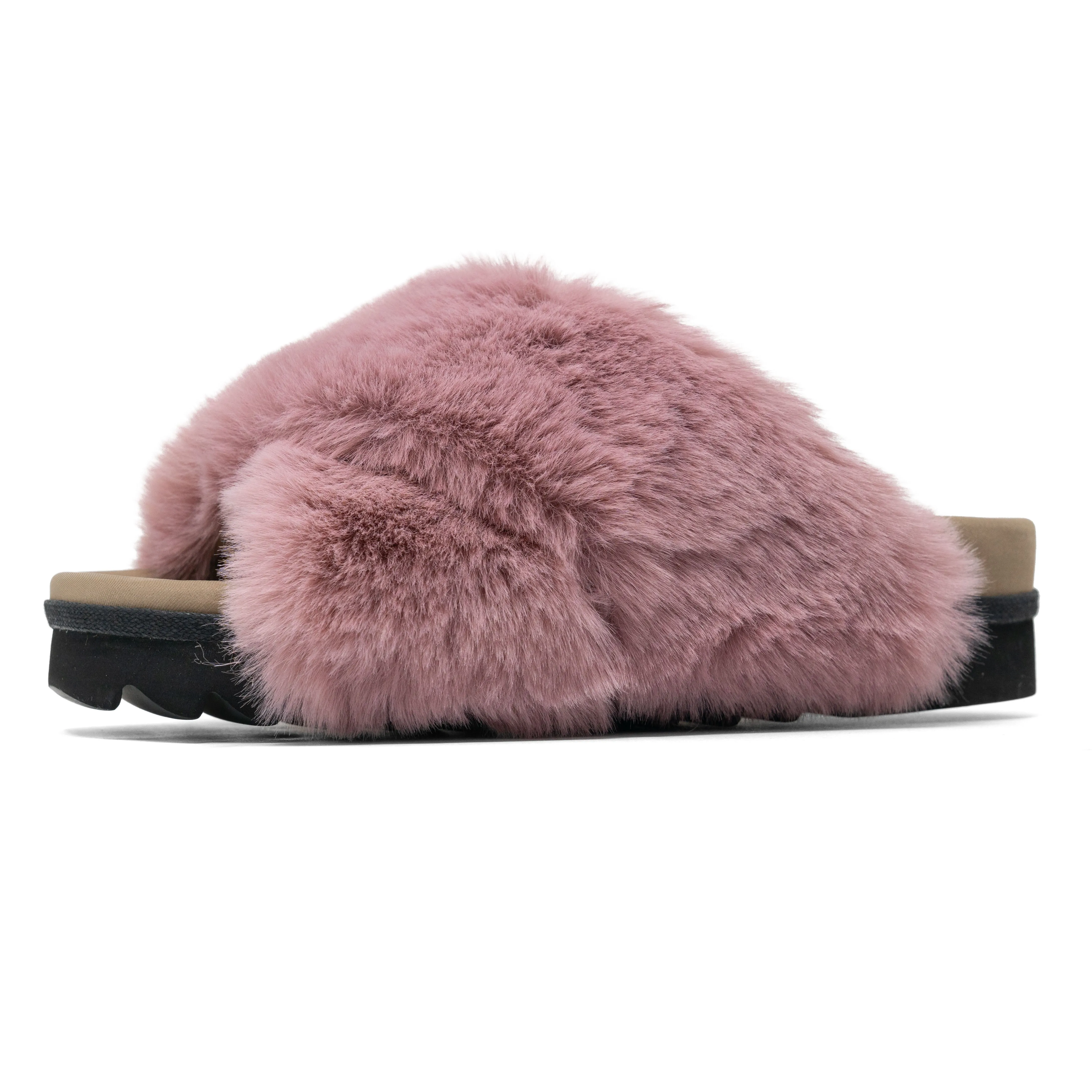 ROAM CLOUD SLIPPERS ROSE FAUX FUR