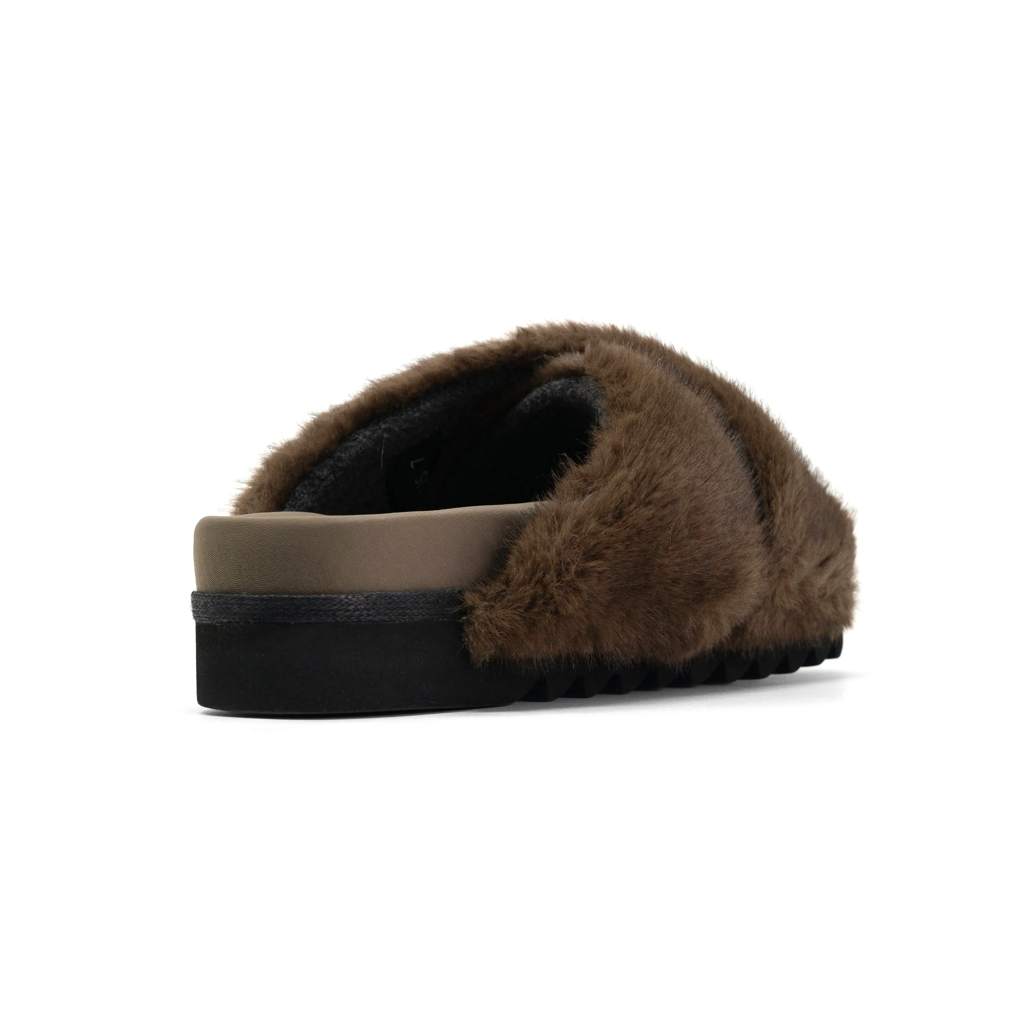 ROAM CLOUD SLIPPERS TAUPE FAUX FUR