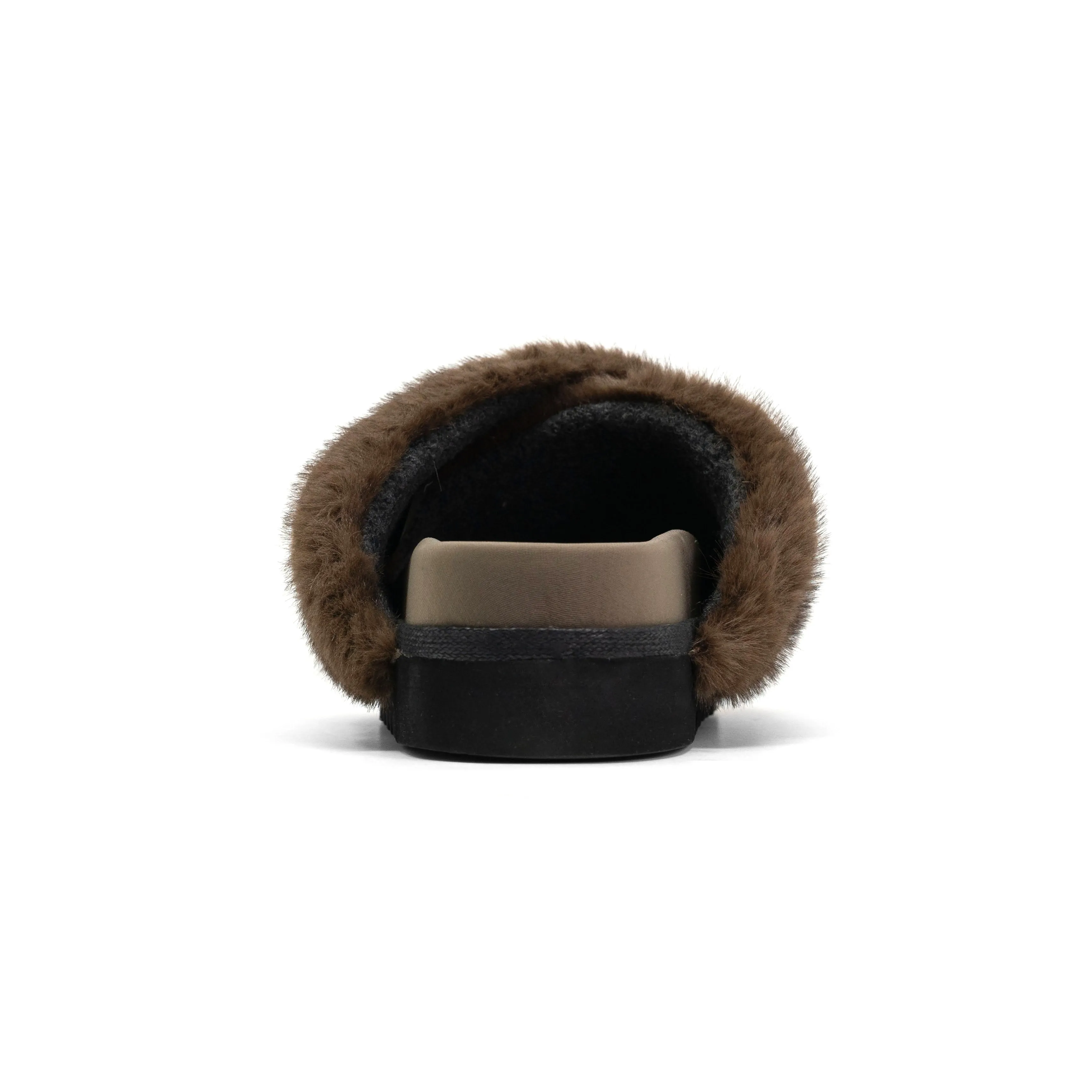 ROAM CLOUD SLIPPERS TAUPE FAUX FUR