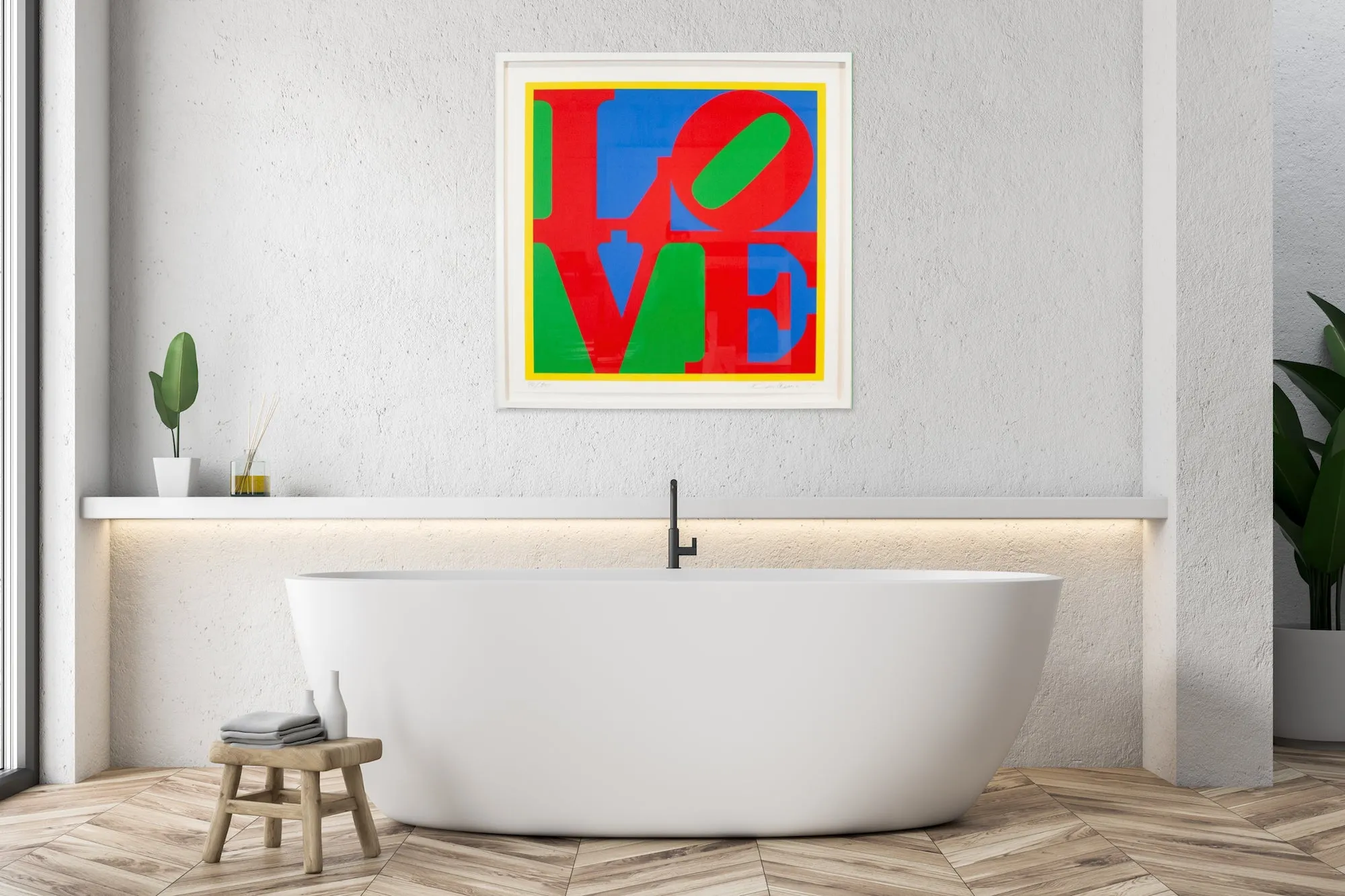 ROBERT INDIANA "LOVE" SCREENPRINT, 1995