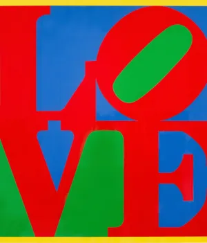 ROBERT INDIANA "LOVE" SCREENPRINT, 1995