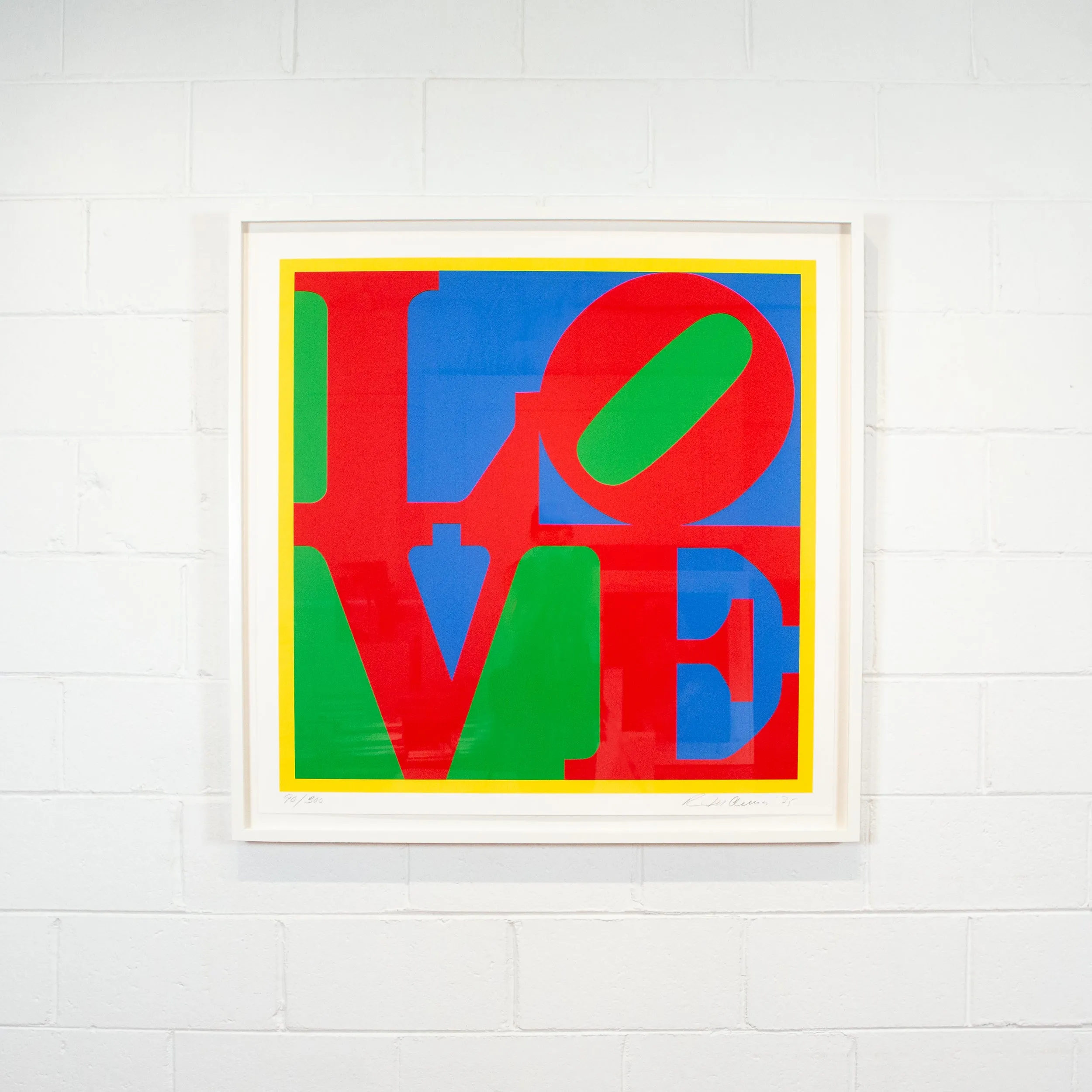 ROBERT INDIANA "LOVE" SCREENPRINT, 1995