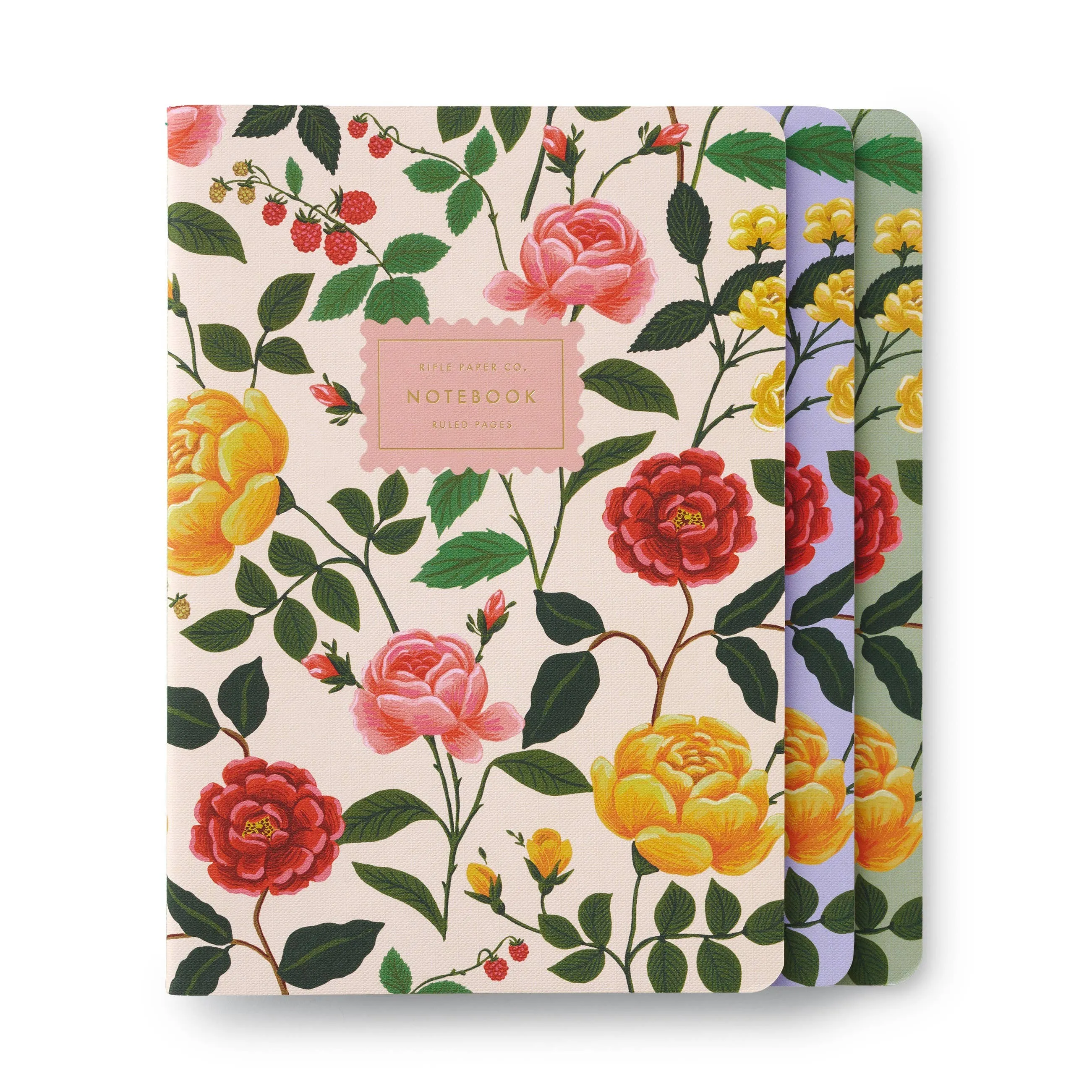 Roses Notebooks, Assorted Set/3