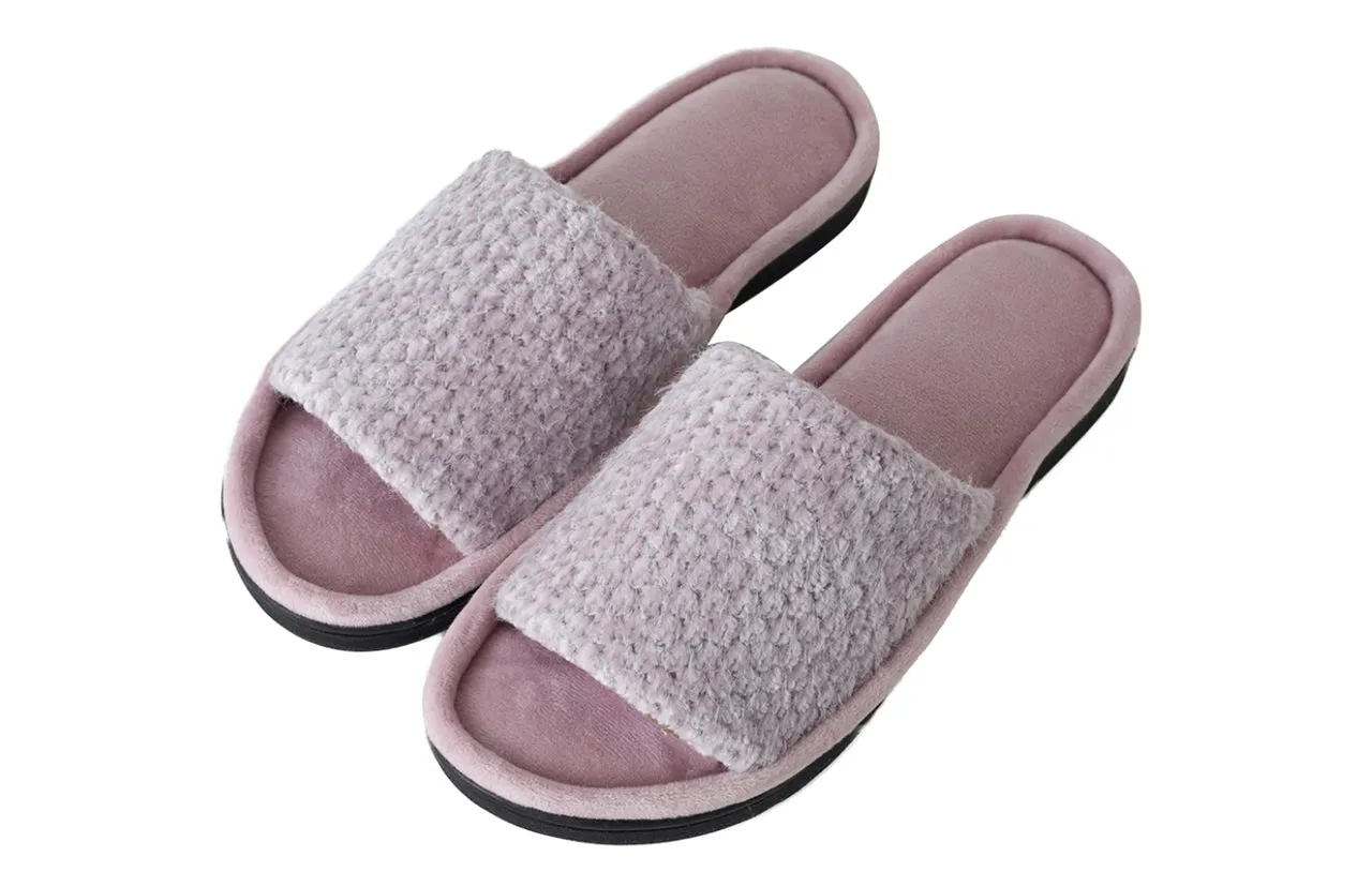 Roxoni Women's Comfort Soft Momory Foam Insole Slide House Slipper