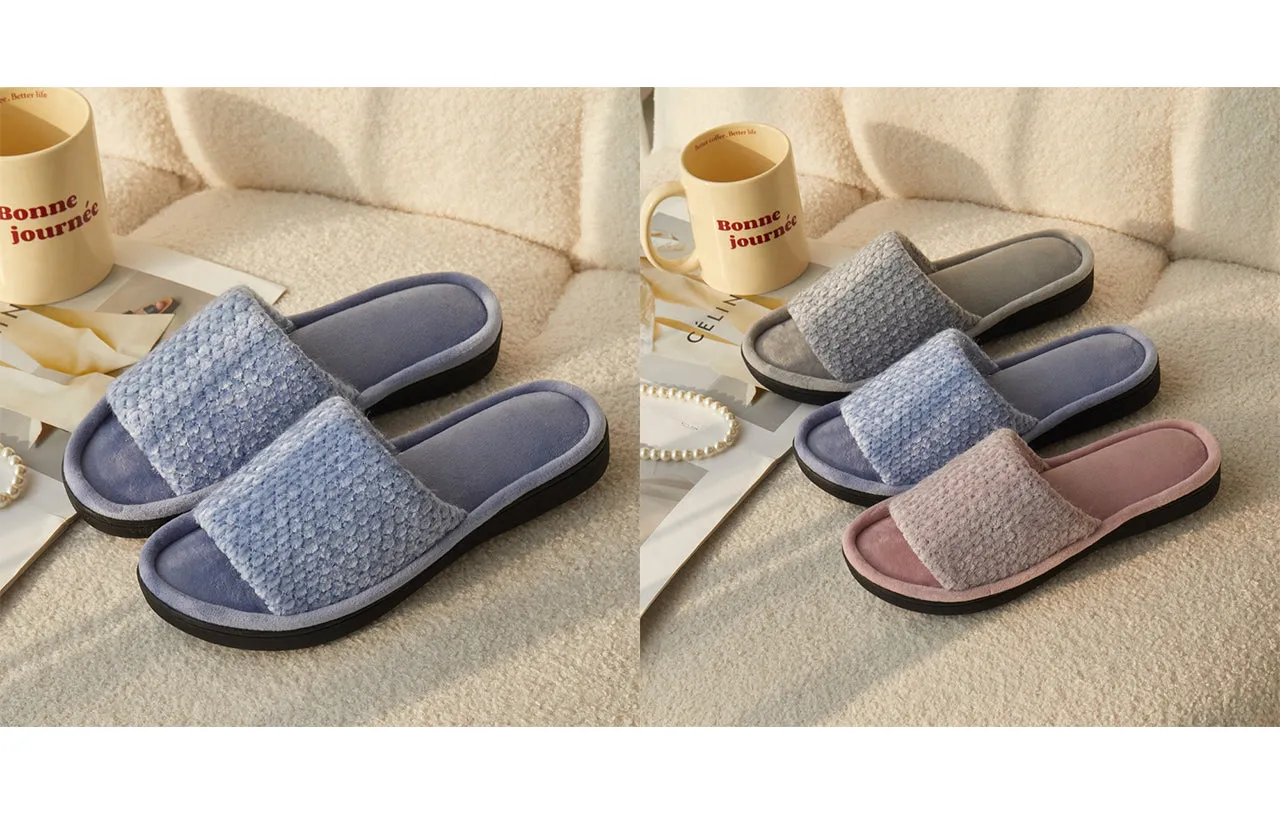 Roxoni Women's Comfort Soft Momory Foam Insole Slide House Slipper