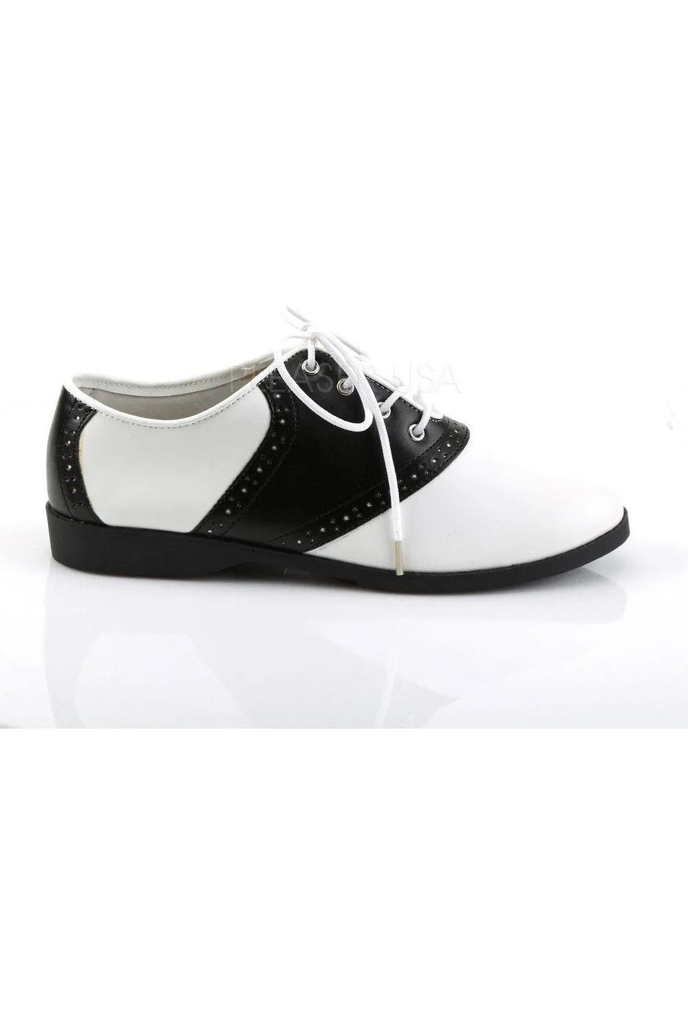 SADDLE-50 Saddle  | Black Faux Leather