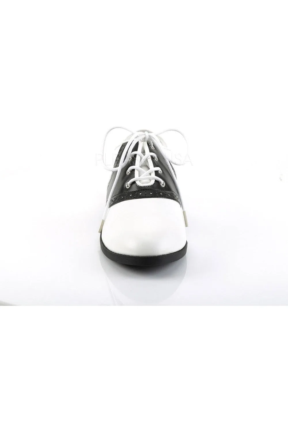 SADDLE-50 Saddle  | Black Faux Leather