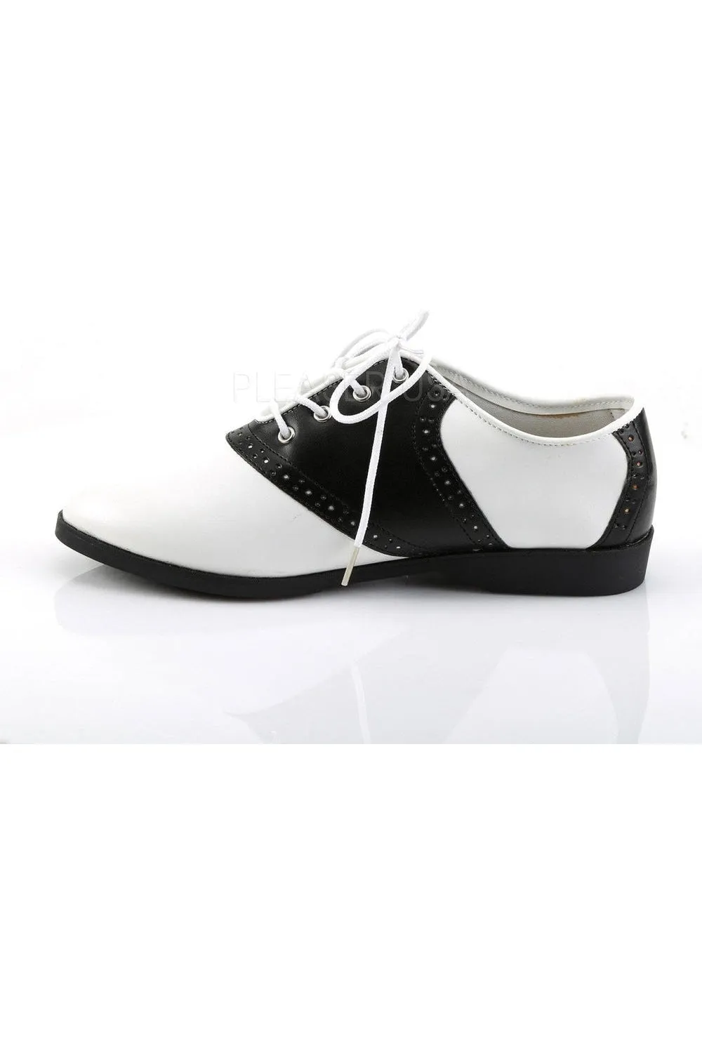SADDLE-50 Saddle  | Black Faux Leather