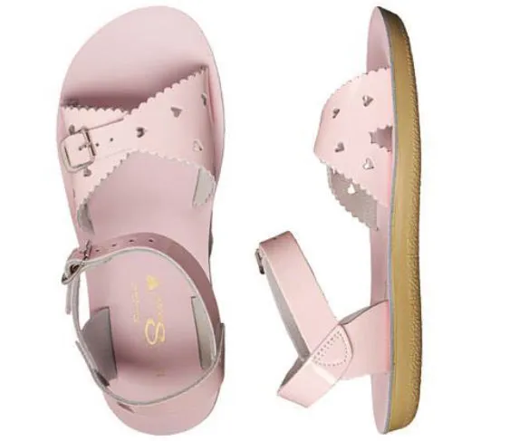 Saltwater Sweetheart Sandals in Pink : Size Toddler 5 to Youth 3