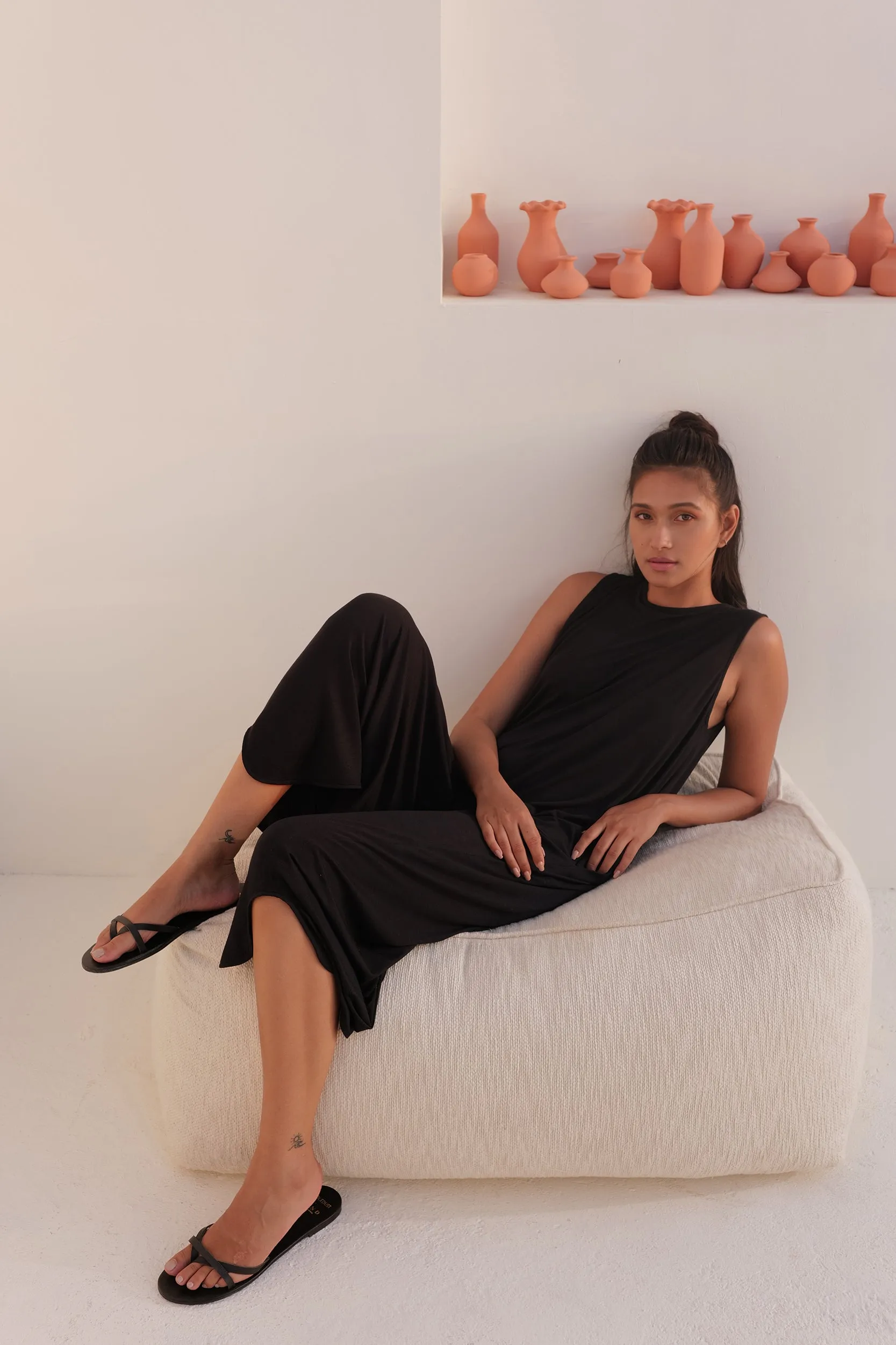 Sand Skin Dress (Black)
