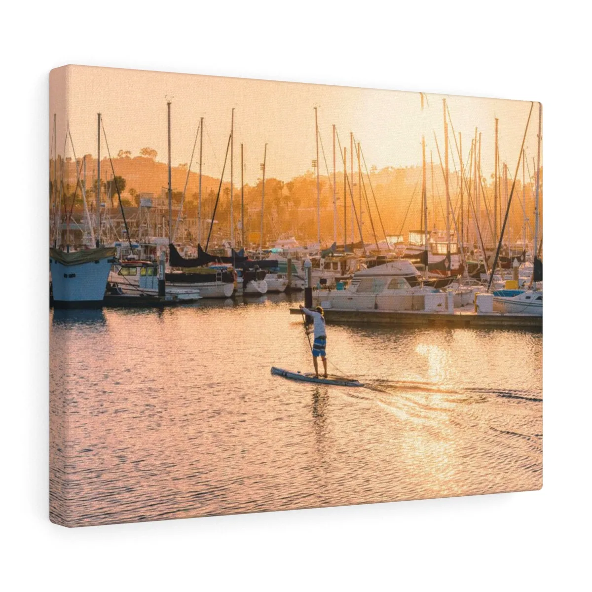 Santa Barbara SUP Premium Wall Canvas