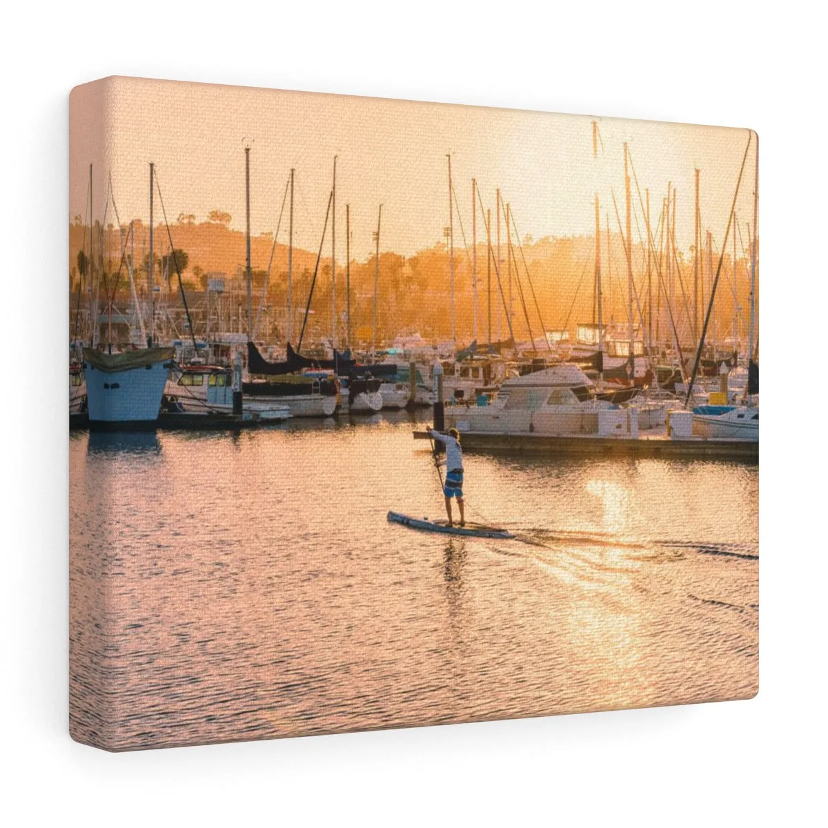 Santa Barbara SUP Premium Wall Canvas