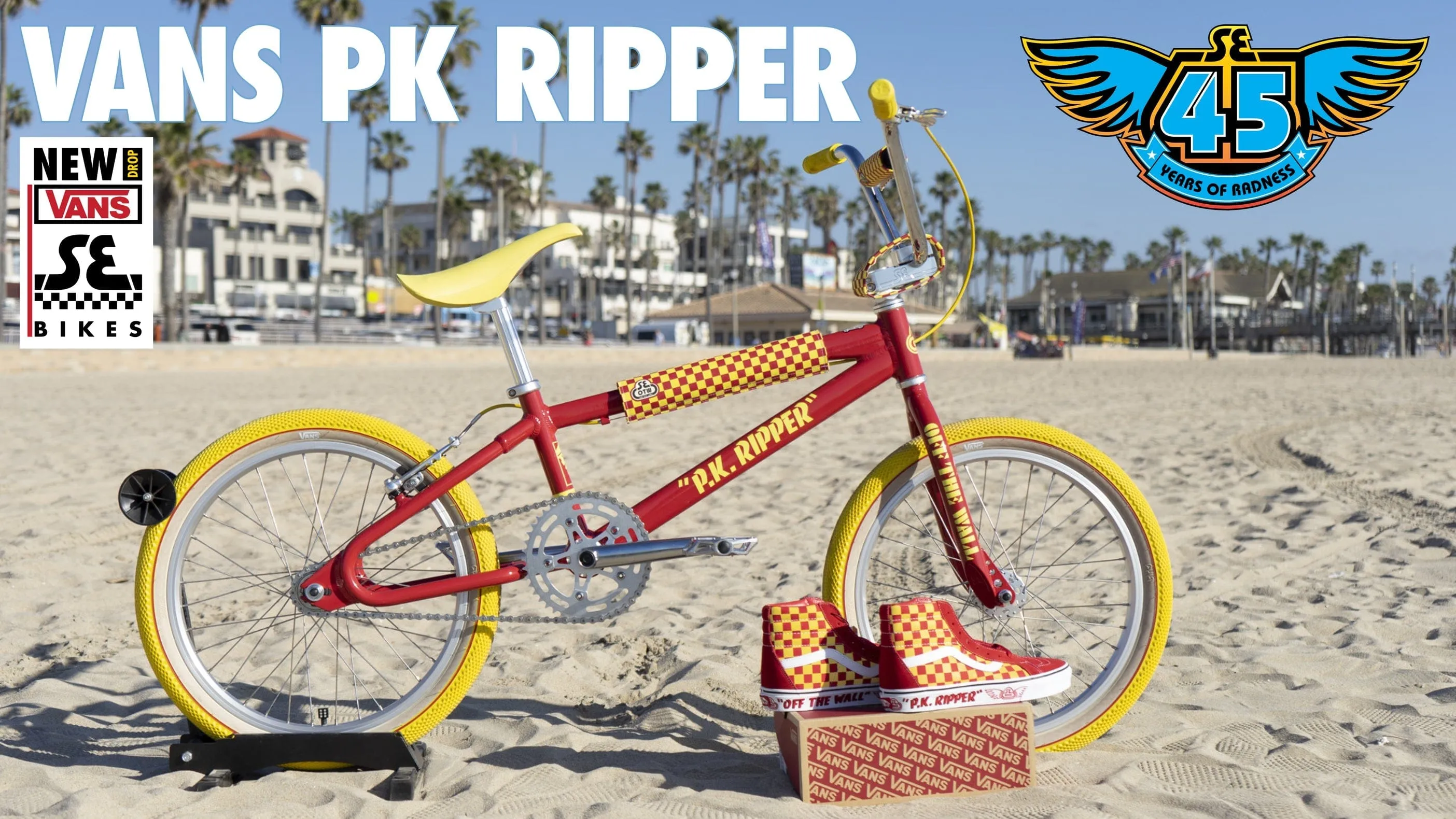 SE Bikes x Vans Looptail PK Ripper Bike Red / Yellow