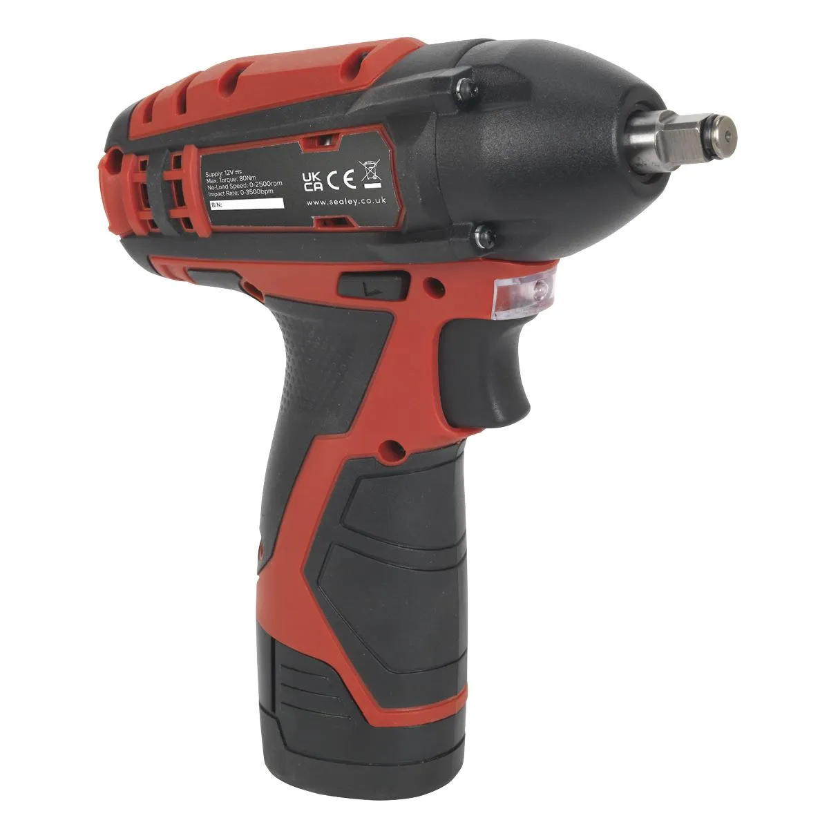 Sealey Impact Wrench Kit 3/8"Sq Drive 12V SV12 Series - 2 Batteries