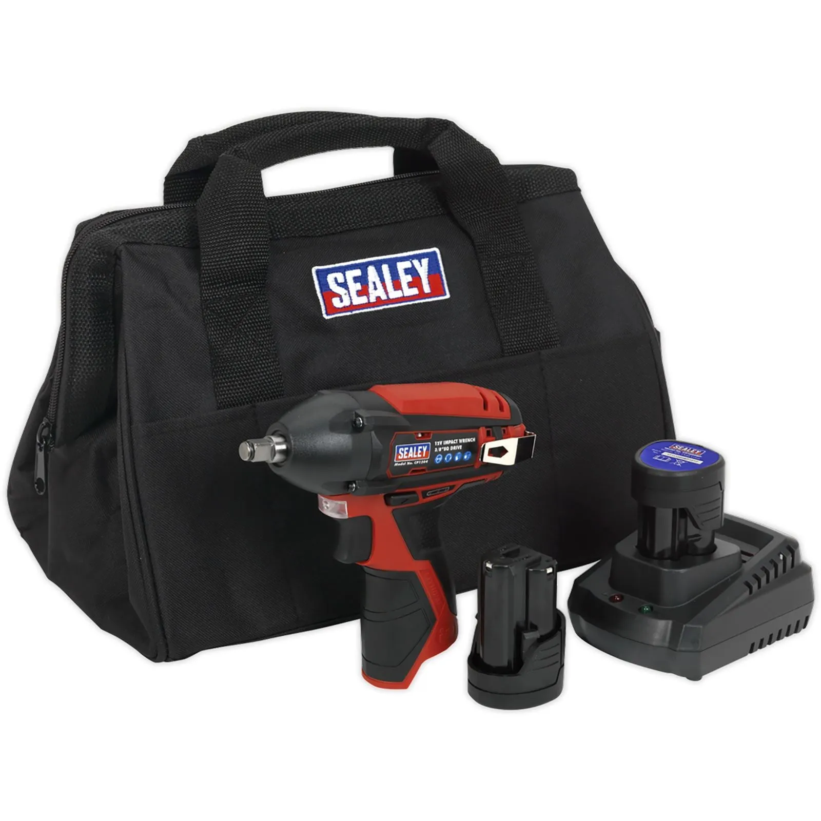 Sealey Impact Wrench Kit 3/8"Sq Drive 12V SV12 Series - 2 Batteries