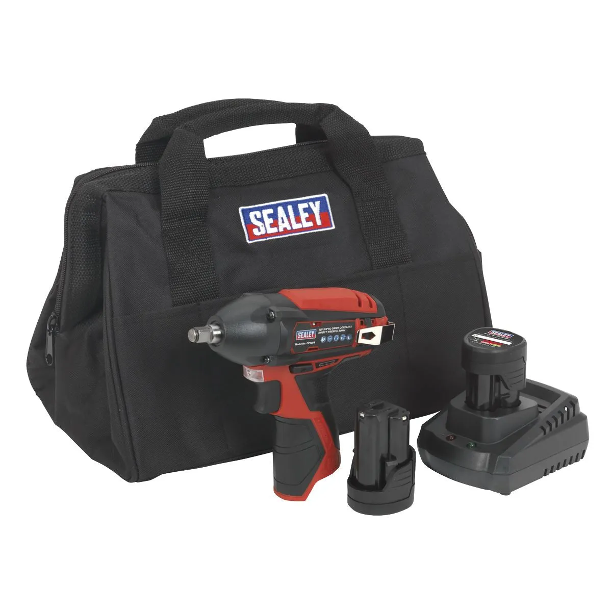 Sealey Impact Wrench Kit 3/8"Sq Drive 12V SV12 Series - 2 Batteries