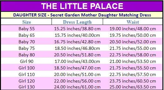 Secret Garden Mother Daughter Matching Dress