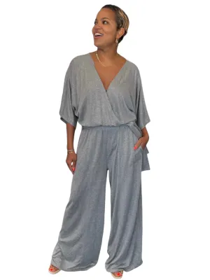 Serena - Wide Leg Jumper - Heather Grey - TN - 151