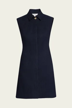Serina Denim Dress in Dark Oxford