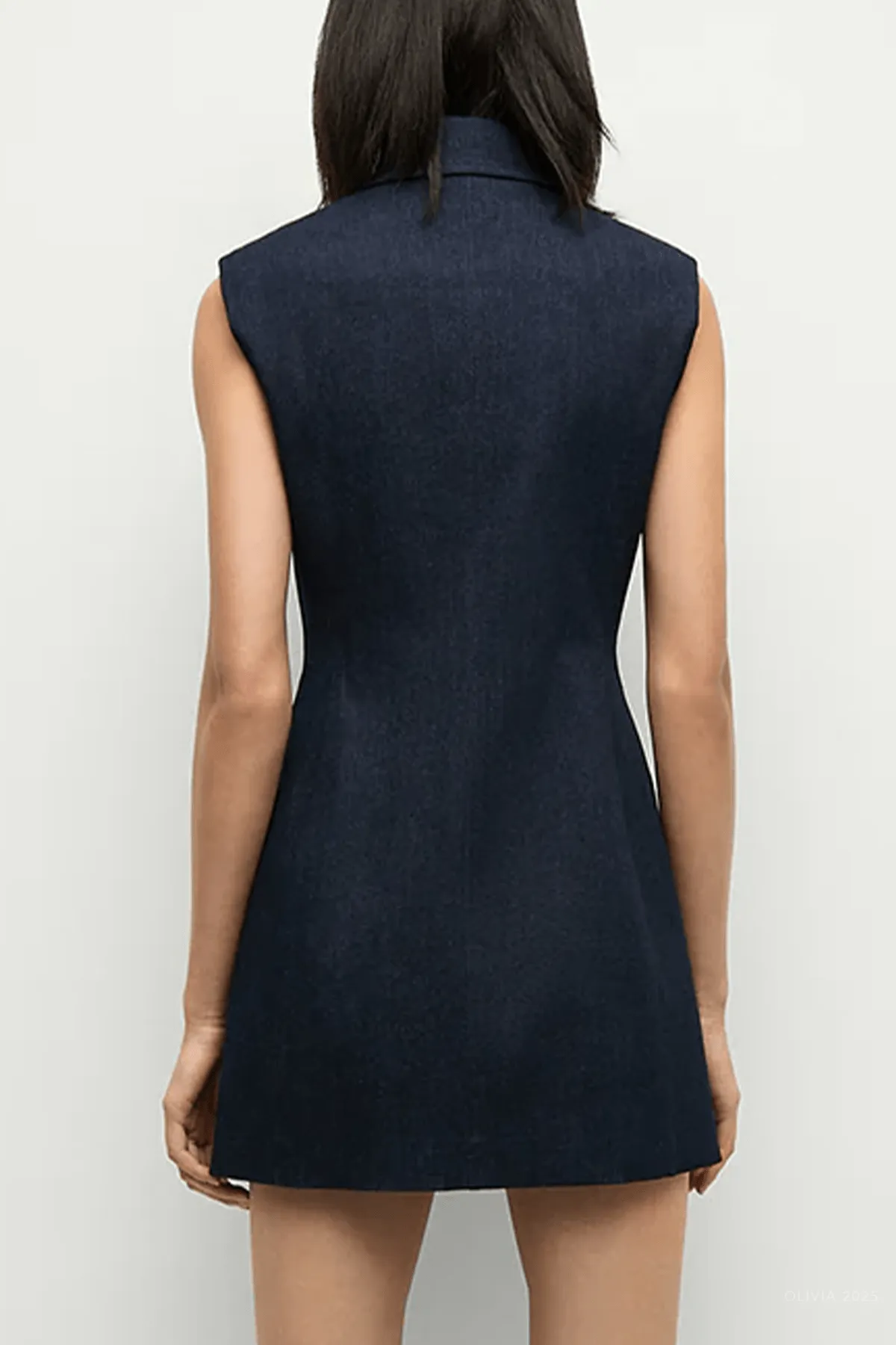 Serina Denim Dress in Dark Oxford