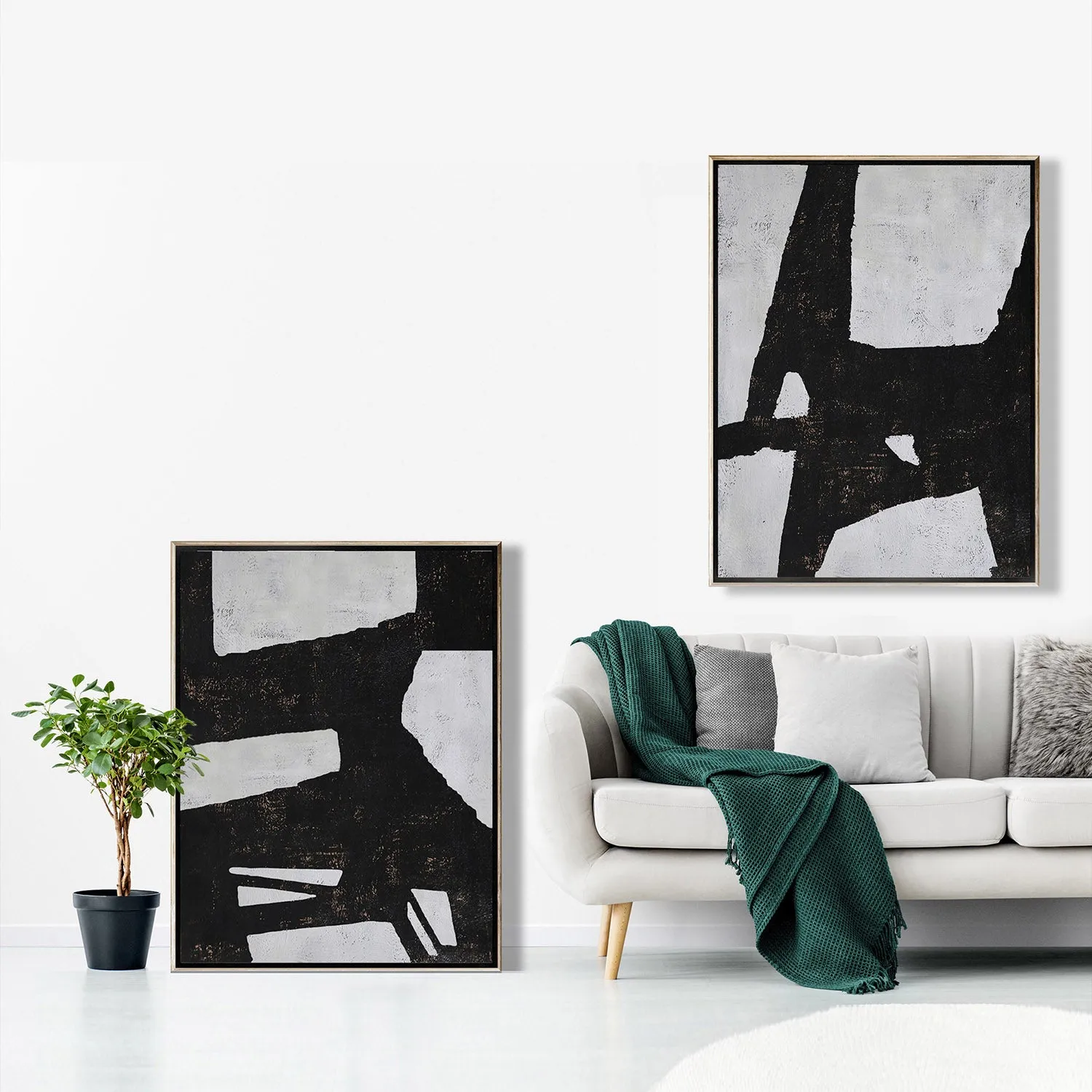 Set of 2 Minimalist Abstract Art P26