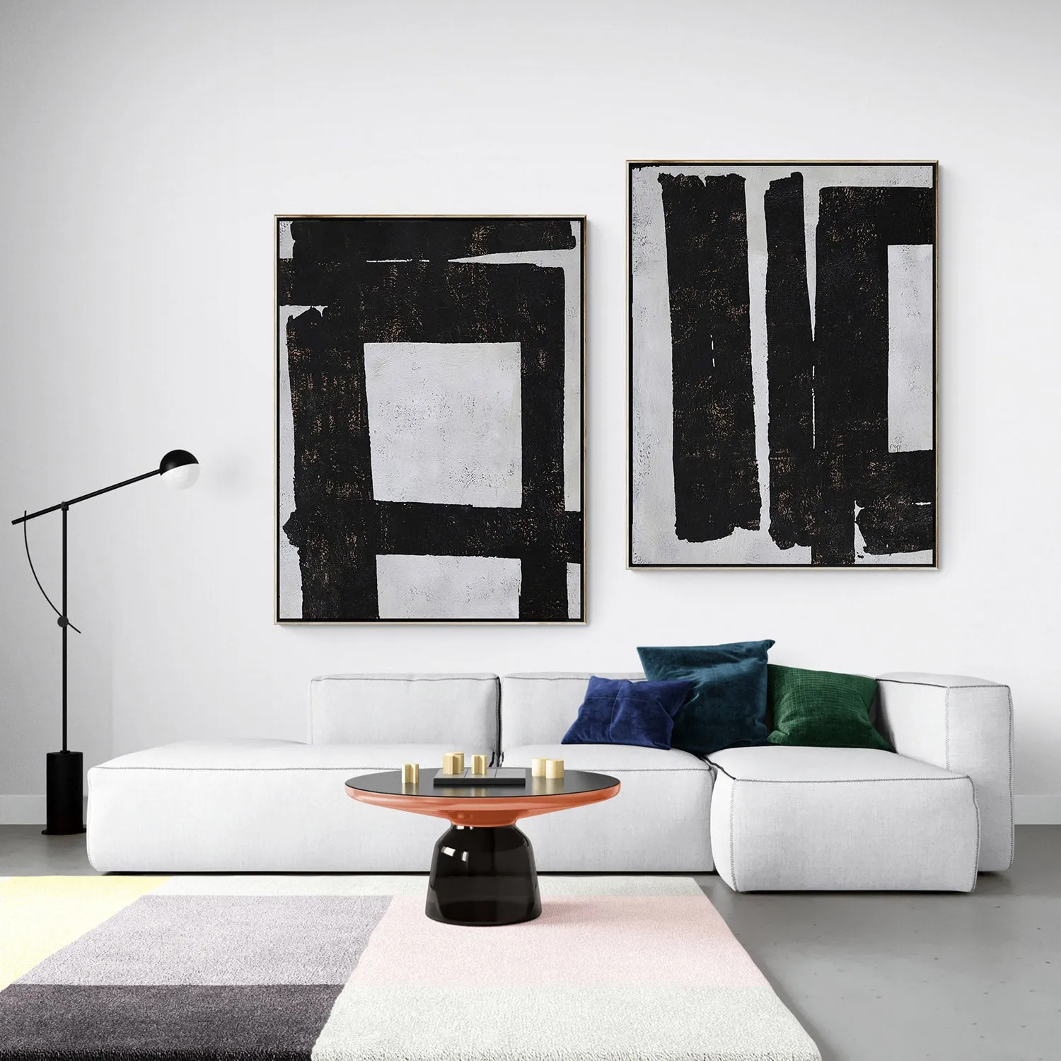 Set of 2 Minimalist Abstract Art P28