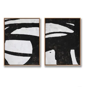 Set of 2 Minimalist Abstract Painting P87