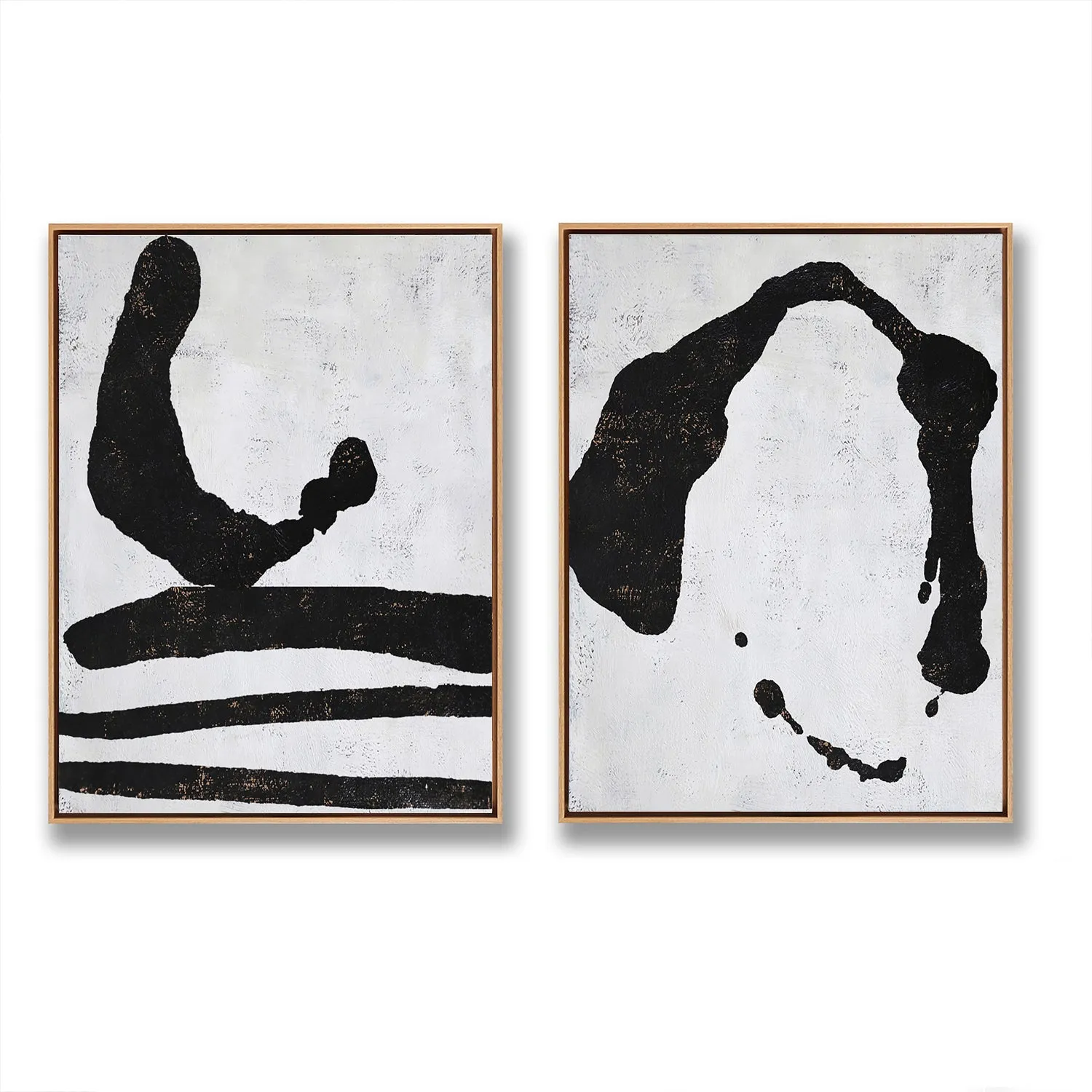 Set of 2 Minimalist Abstract Painting P88