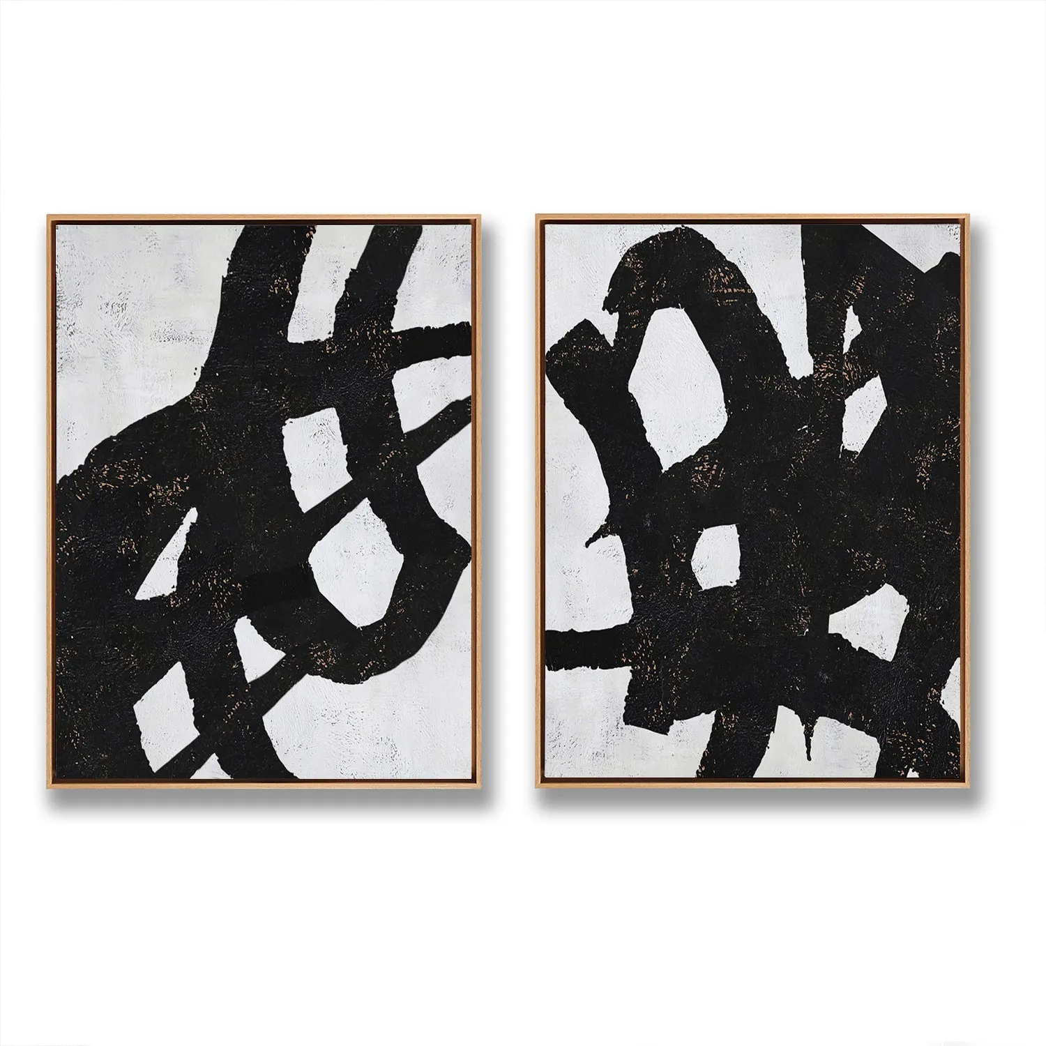 Set of 2 Minimalist Abstract Painting P96