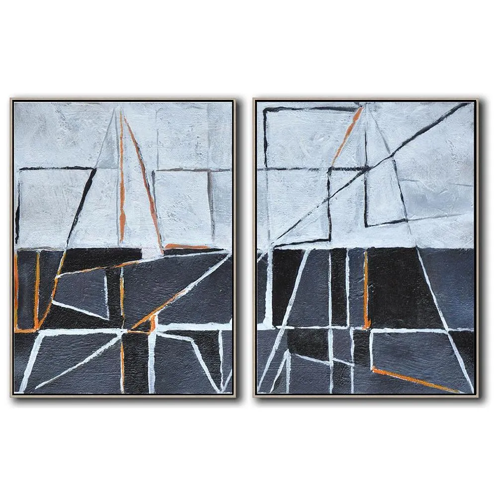 Set of 2 Minimalist Art S129