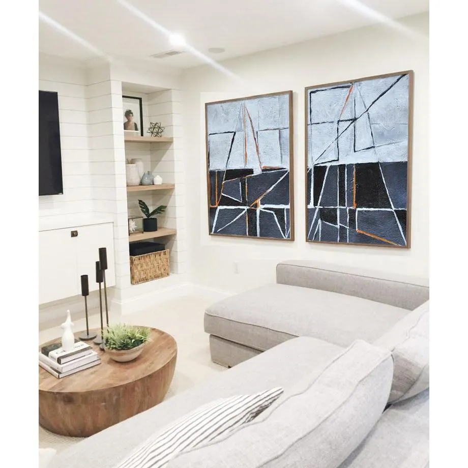 Set of 2 Minimalist Art S129