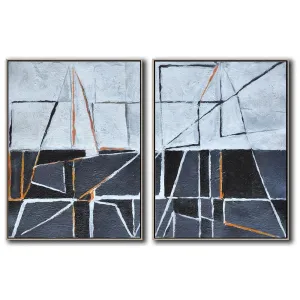 Set of 2 Minimalist Art S129