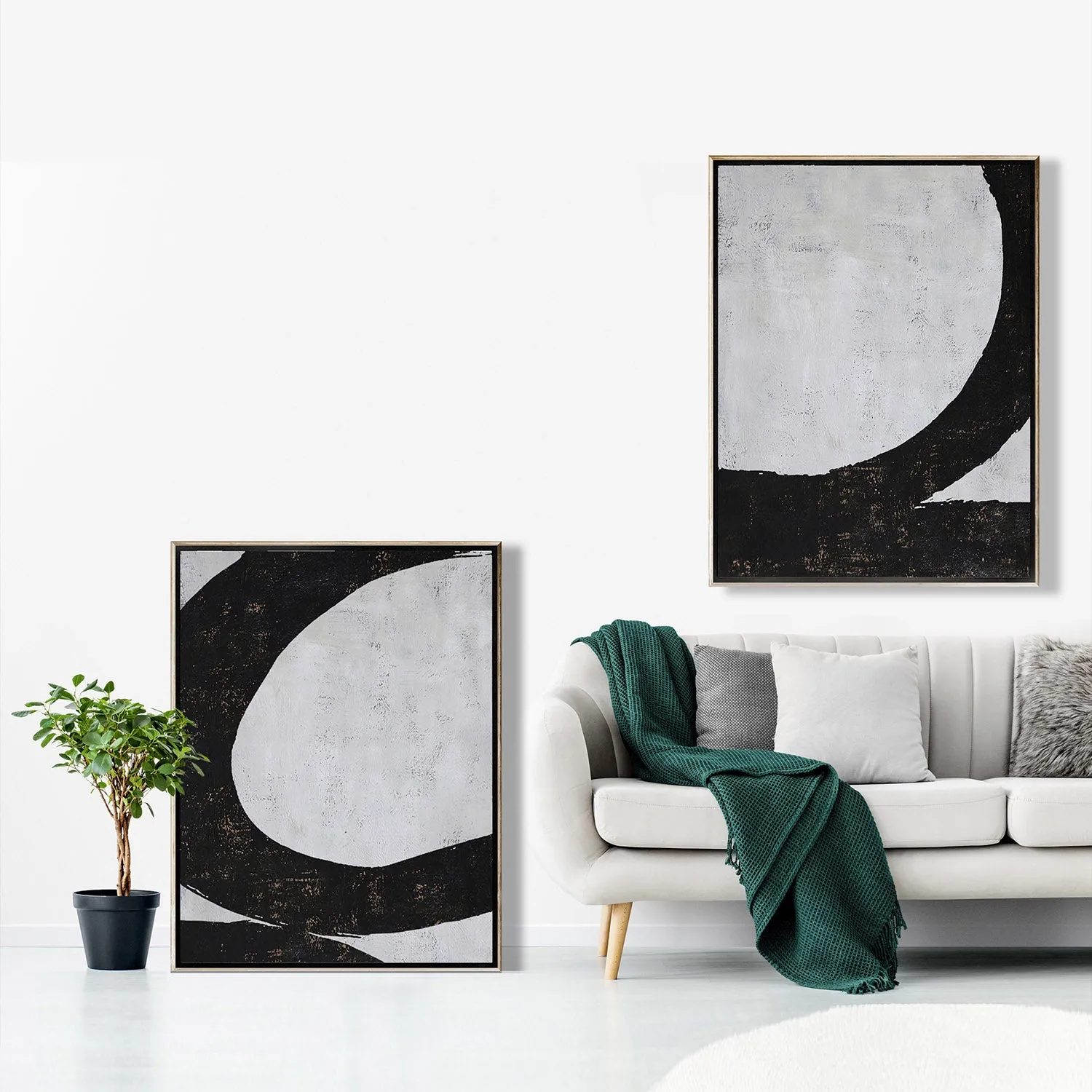 Set of 2 Minimalist Geometric Art P12