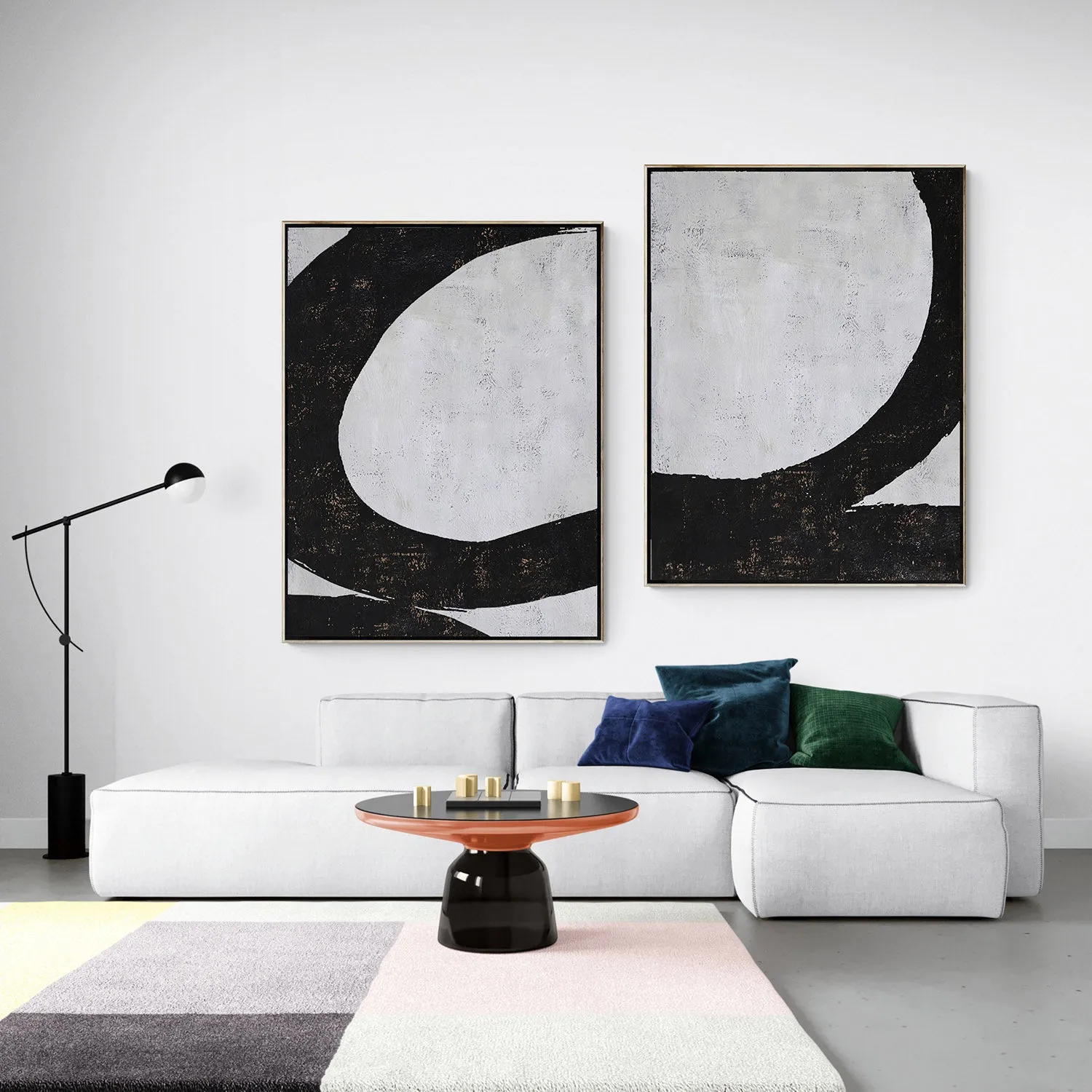 Set of 2 Minimalist Geometric Art P12