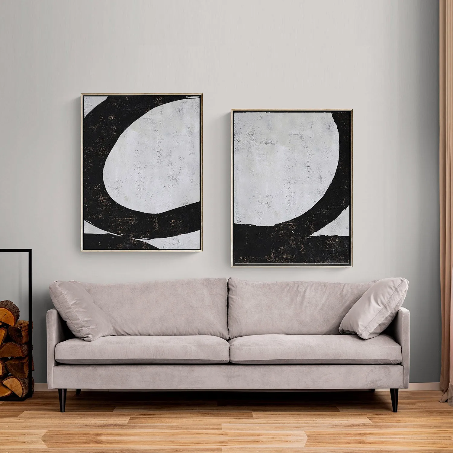 Set of 2 Minimalist Geometric Art P12