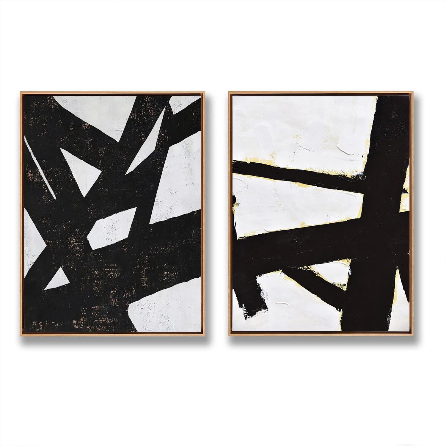 Set of 2 Minimalist Geometric Art P25