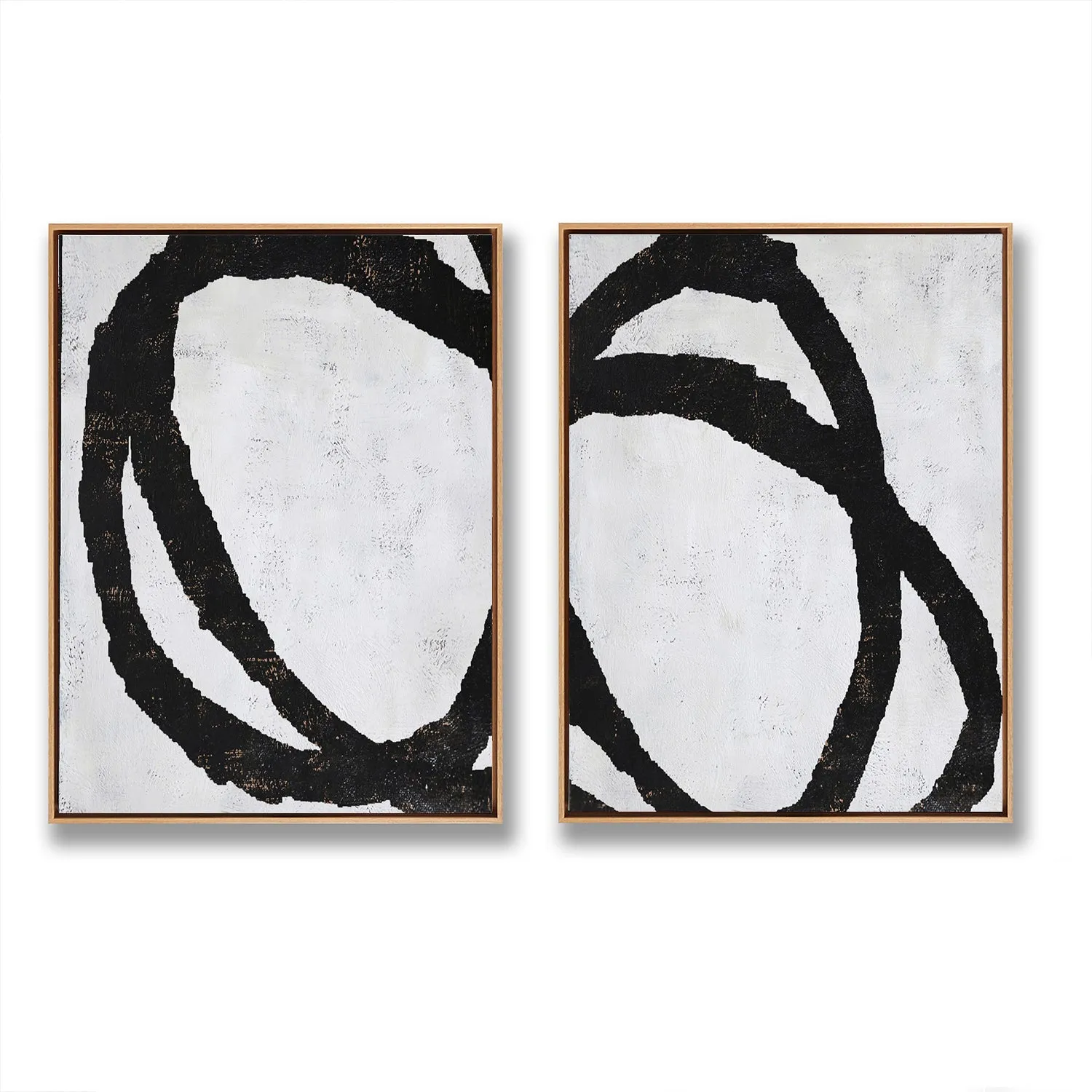 Set of 2 Minimalist Geometric Art P32